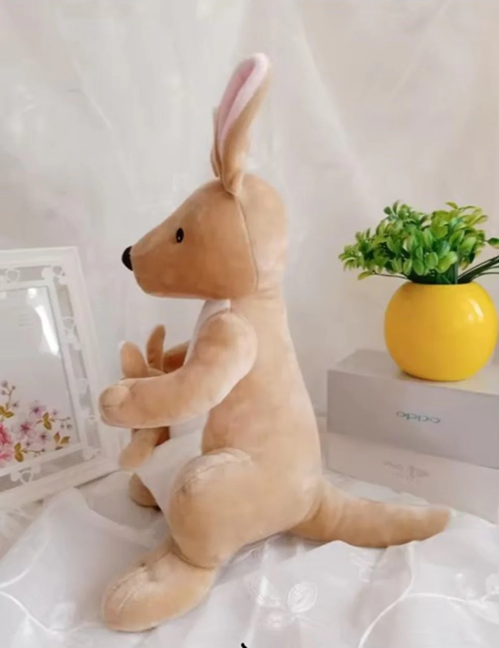 CuddleNest Kangaroo Soft Toy with Baby Joey Pouch – Ultra Soft & Cuddly Plush Animal for Kids, Toddlers, Boys, Girls & Gifting Stuffed Toy | 35 Cm - Image 6