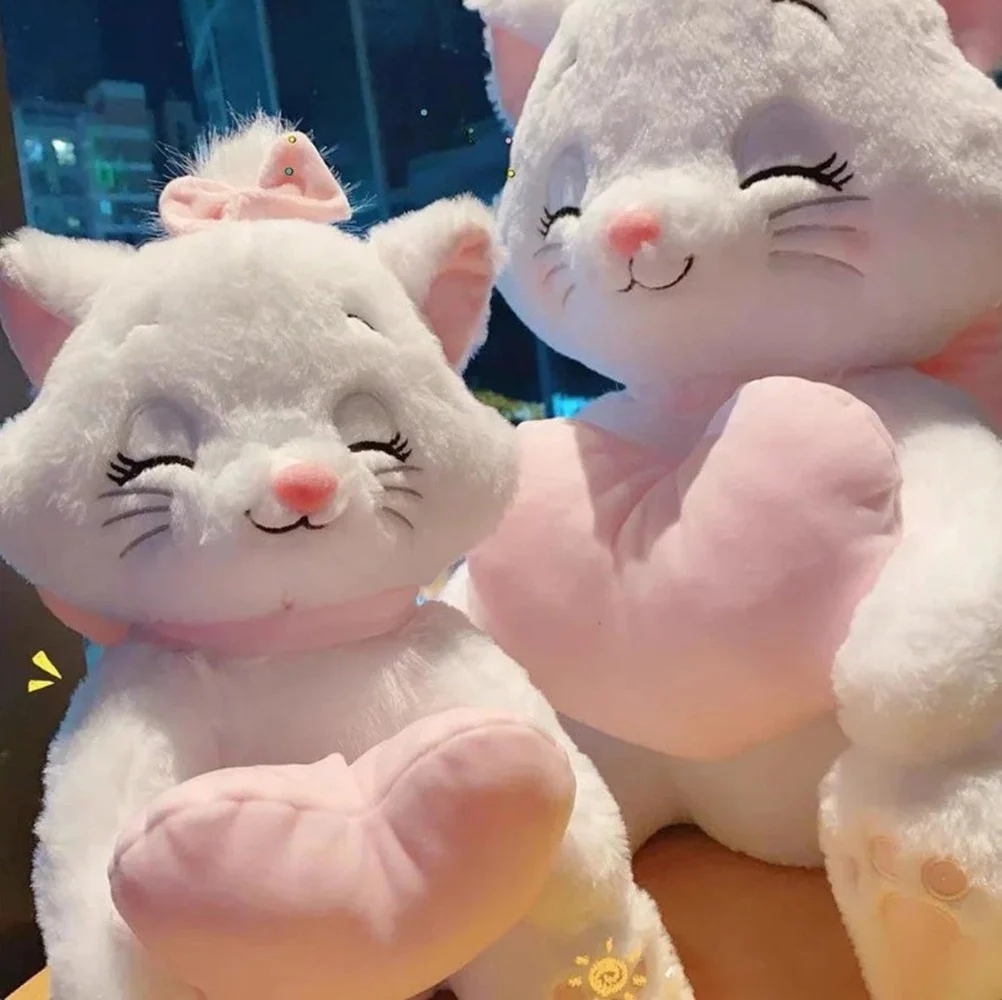 CuddleNest Merry Cat Soft Toy – Cute White Kitty Plush with Pink Heart & Bow, Embroidered Paw Details, Stuffed Animal for Kids & Gifting | 35 Cm - Image 4