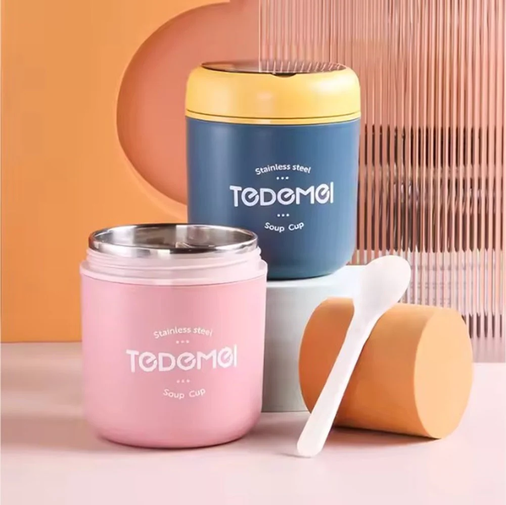 CuddleNest Stainless Steel Thermal Soup Cup Lunch Box – 530 ml | Insulated, Leakproof Food Jar with Spoon for Kids & Adults | Travel, Office, School Use | Spill-Proof & BPA-Free - Image 10