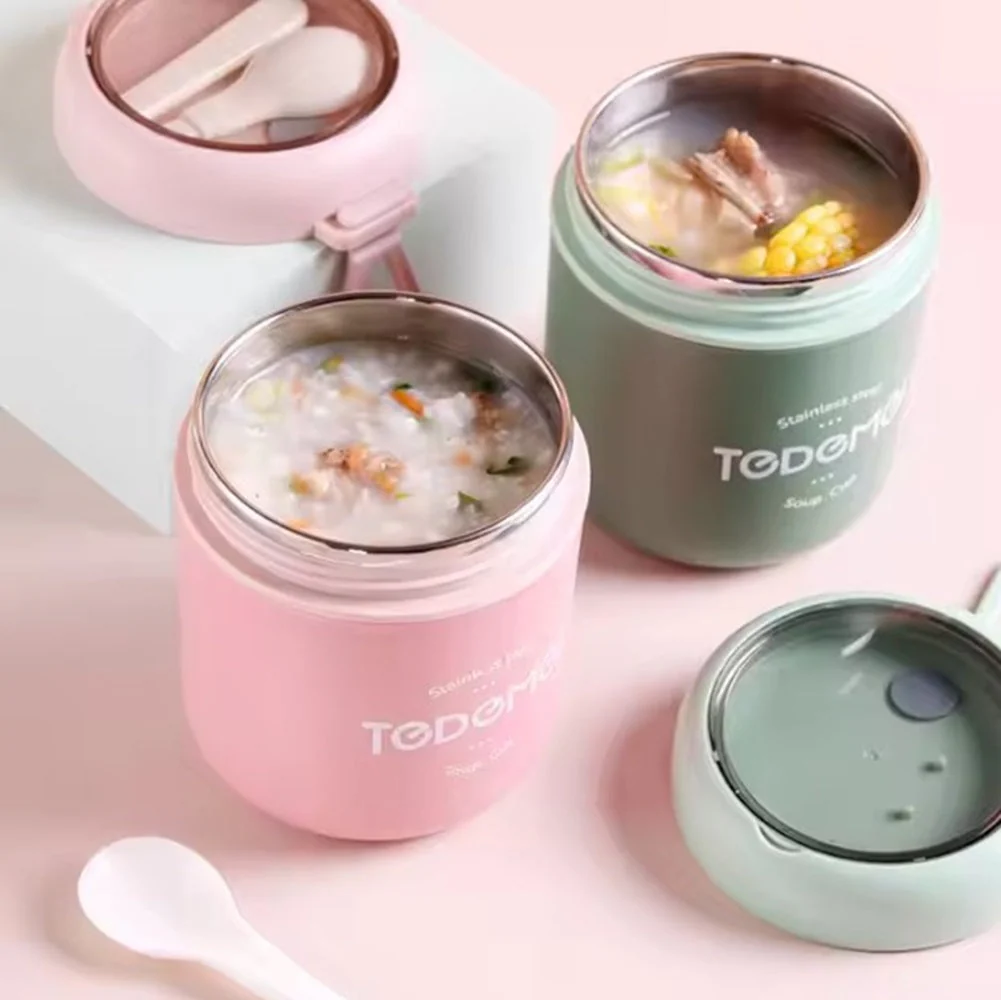 CuddleNest Stainless Steel Thermal Soup Cup Lunch Box – 530 ml | Insulated, Leakproof Food Jar with Spoon for Kids & Adults | Travel, Office, School Use | Spill-Proof & BPA-Free - Image 11