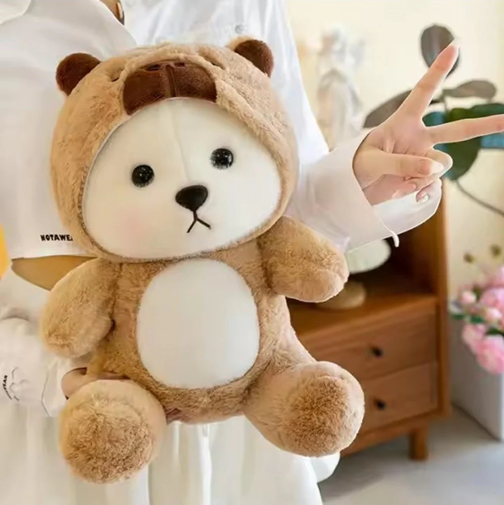 CuddleNest Teddy Bear Plush Toy, 25 cm, Soft Stuffed Animal with Removable Hat, Kids Room Décor - Image 3