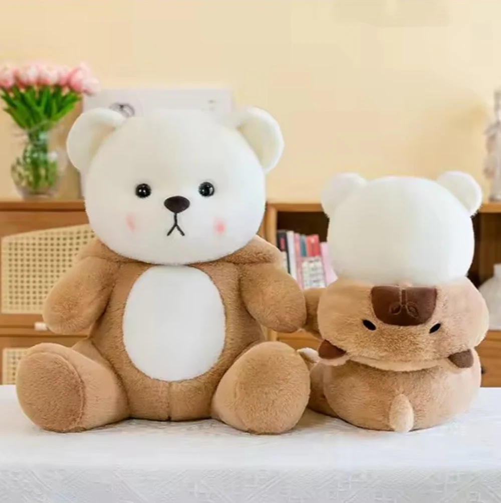 CuddleNest Teddy Bear Plush Toy, 25 cm, Soft Stuffed Animal with Removable Hat, Kids Room Décor - Image 4