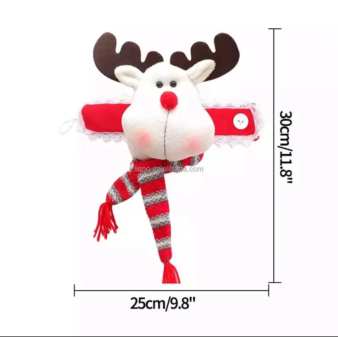 curtain ties set of 3 santa teddies - Image 6