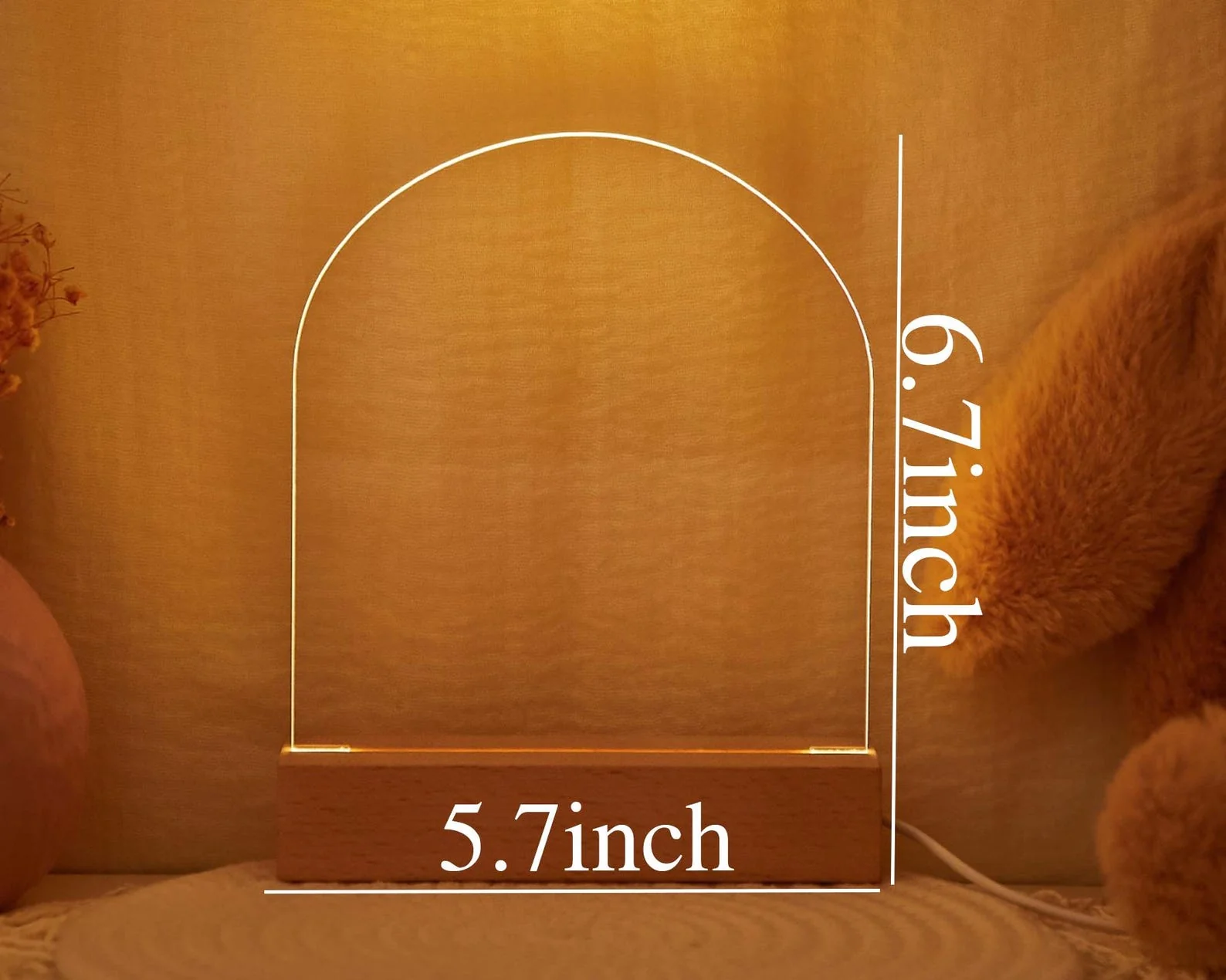 Custom LED Animal Night Light – Safari Theme Baby Lamp with Name | Newborn Gift, Toddler Room Decor - Image 4