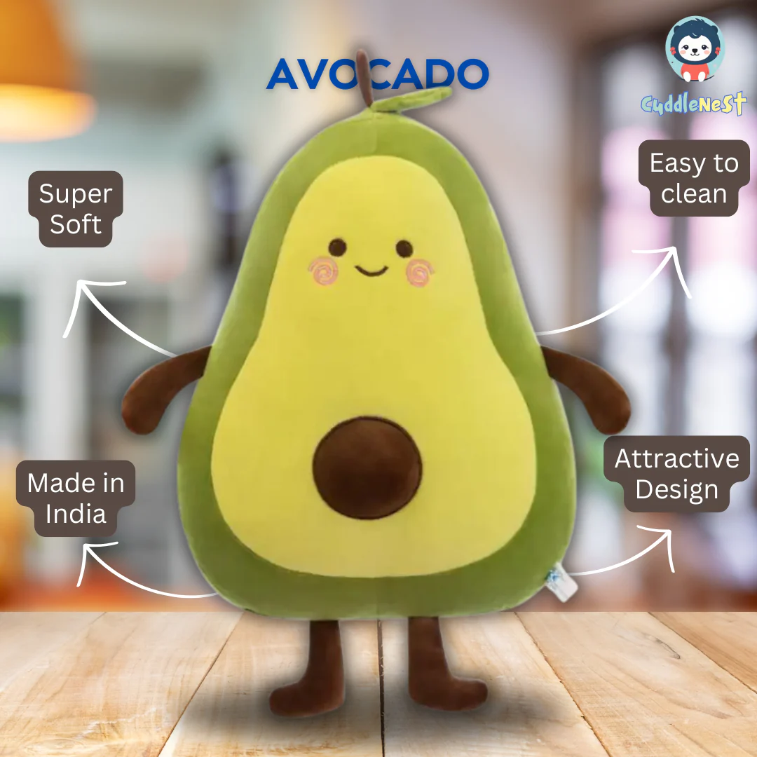Cute Avocado Teddy Bear Plush Soft toy, Lovable, Huggable toy | Birthday Gifts - 40 cm - Image 5