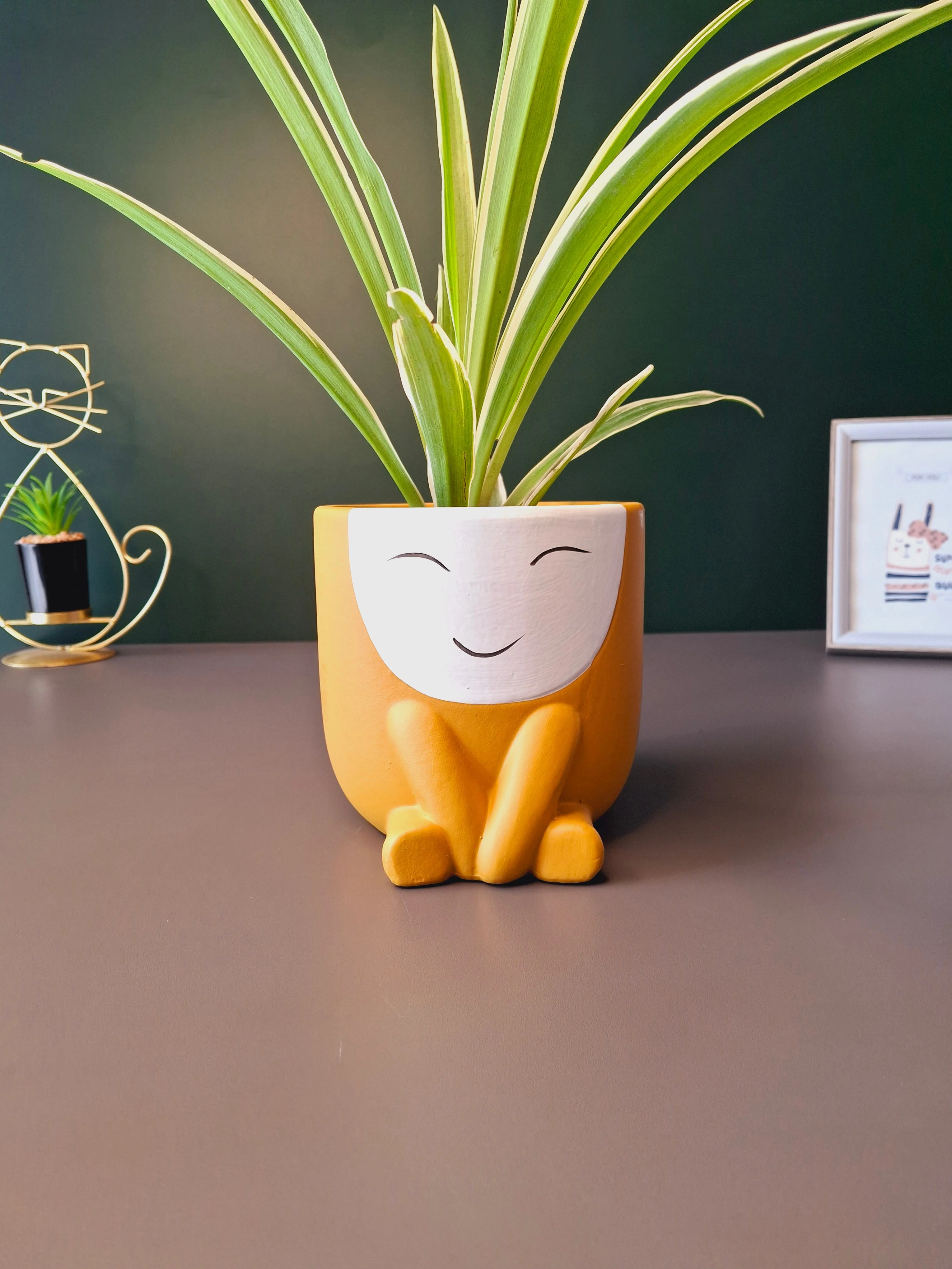 Cute Face Ceramic Flower Pot - Image 10
