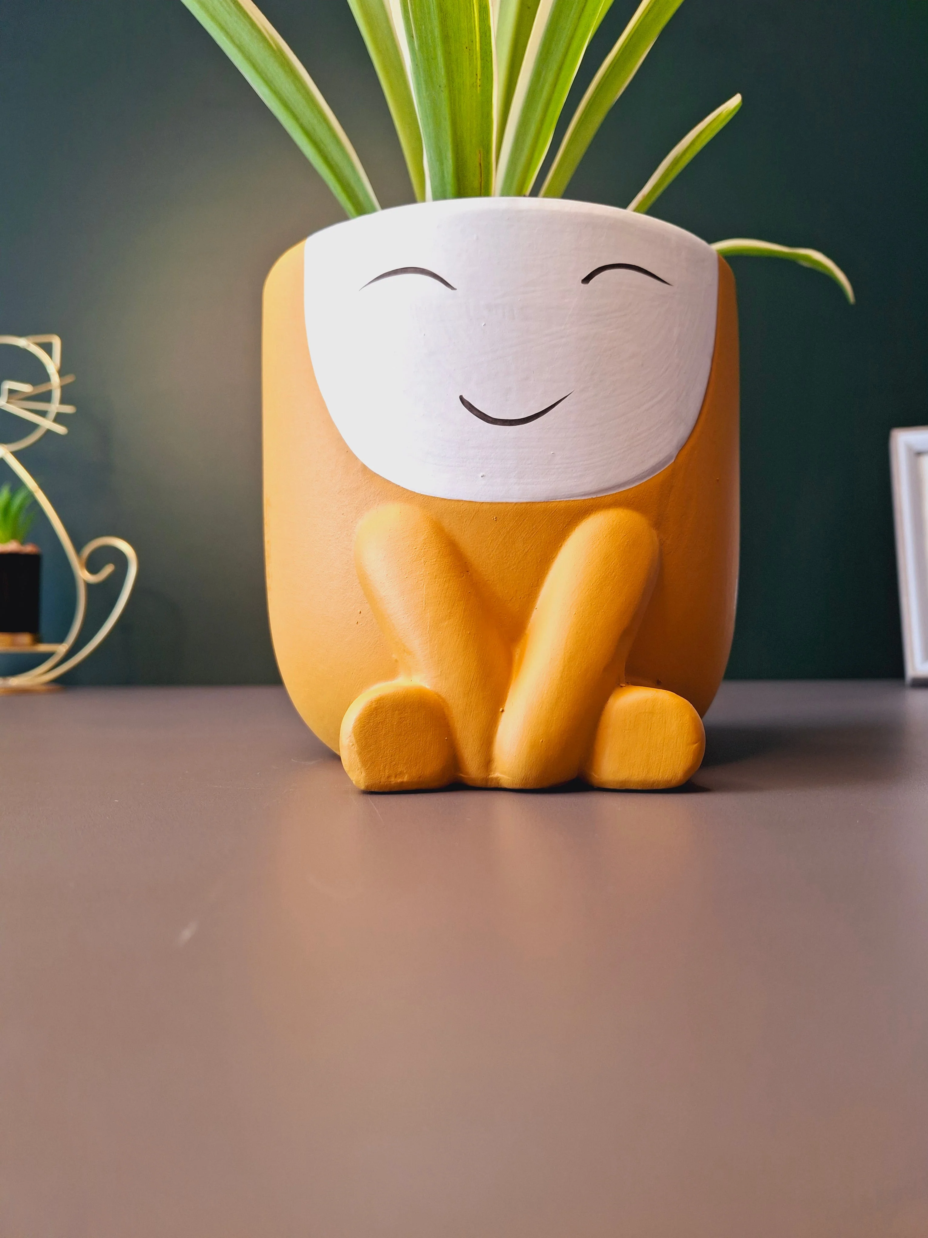 Cute Face Ceramic Flower Pot - Image 13