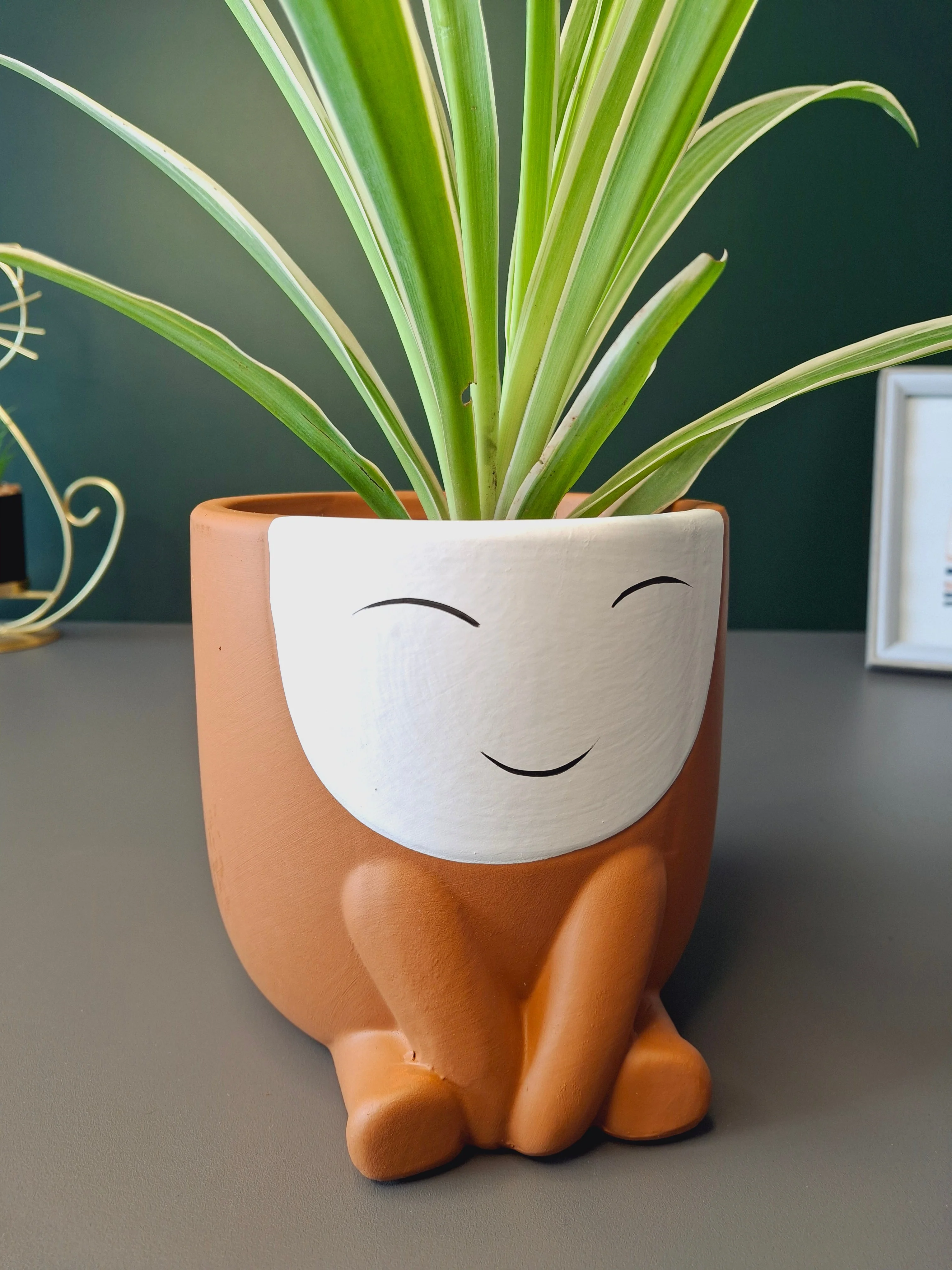 Cute Face Ceramic Flower Pot - Image 21