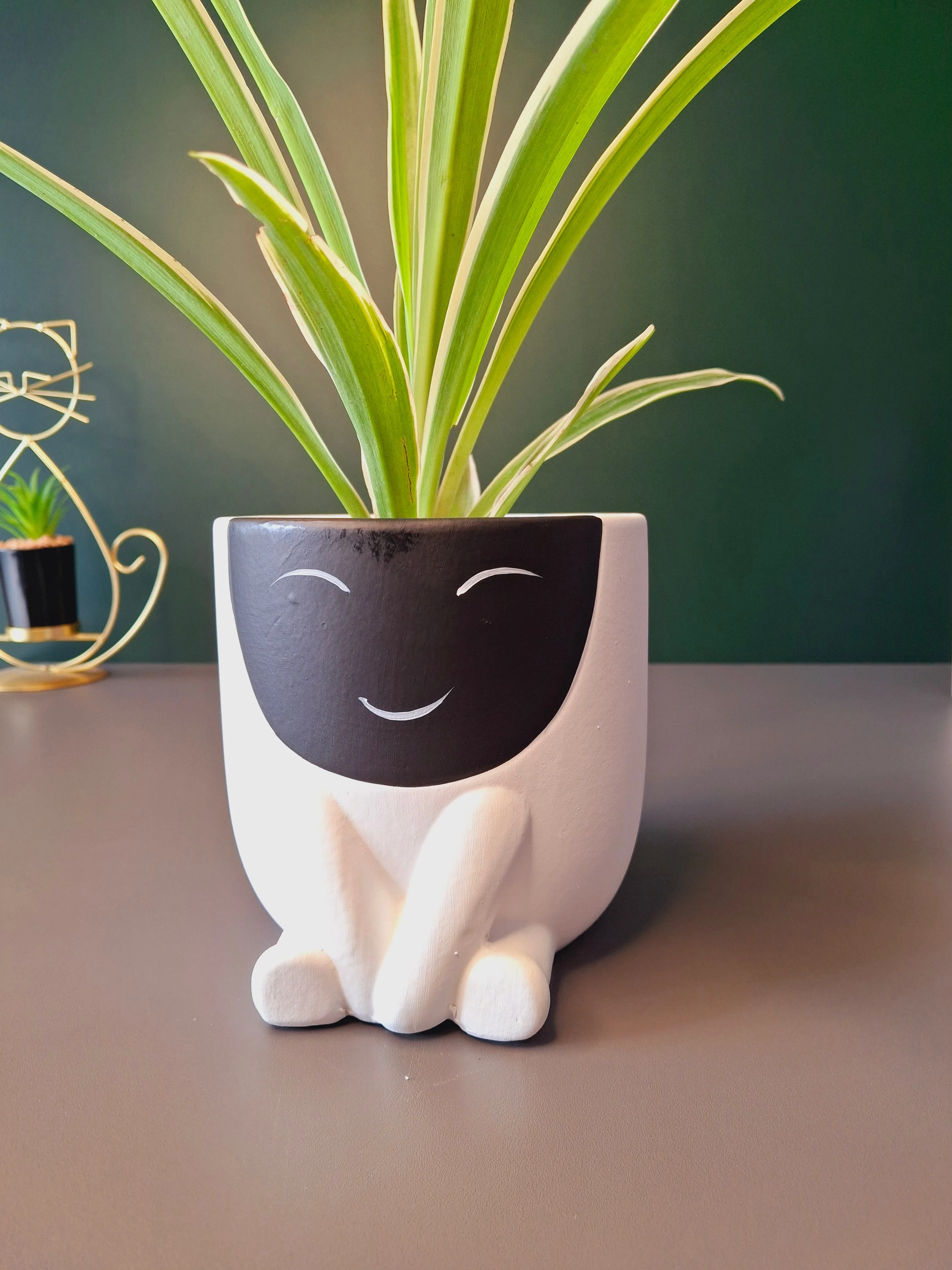 Cute Face Ceramic Flower Pot - Image 29