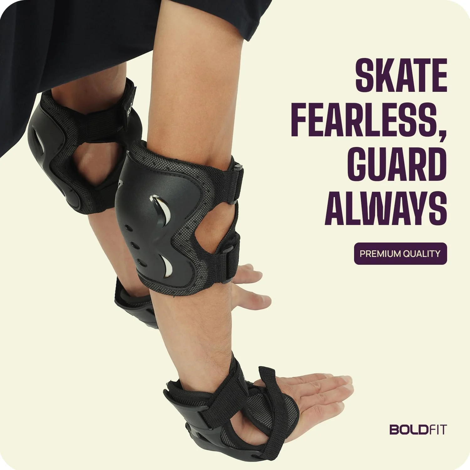 Cycling Safety Kit ( Knee, Elbow, Wrist Guard ) - Image 3