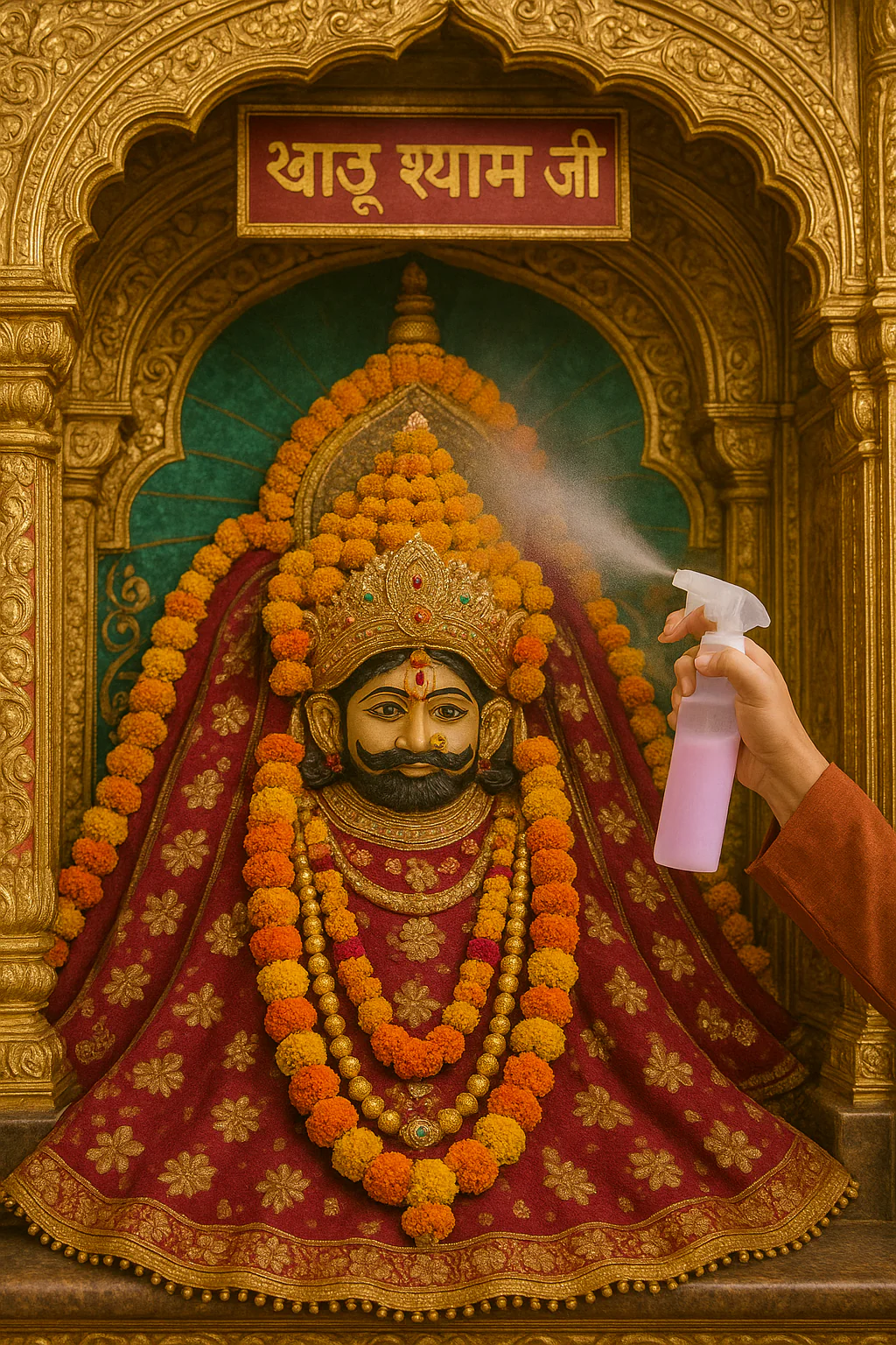 Daisy Tohfa Puja Air Freshener – Alcohol-Free, Long-Lasting Sacred Mist - Krishna ji - Ganesh ji - Navratri - Image 2