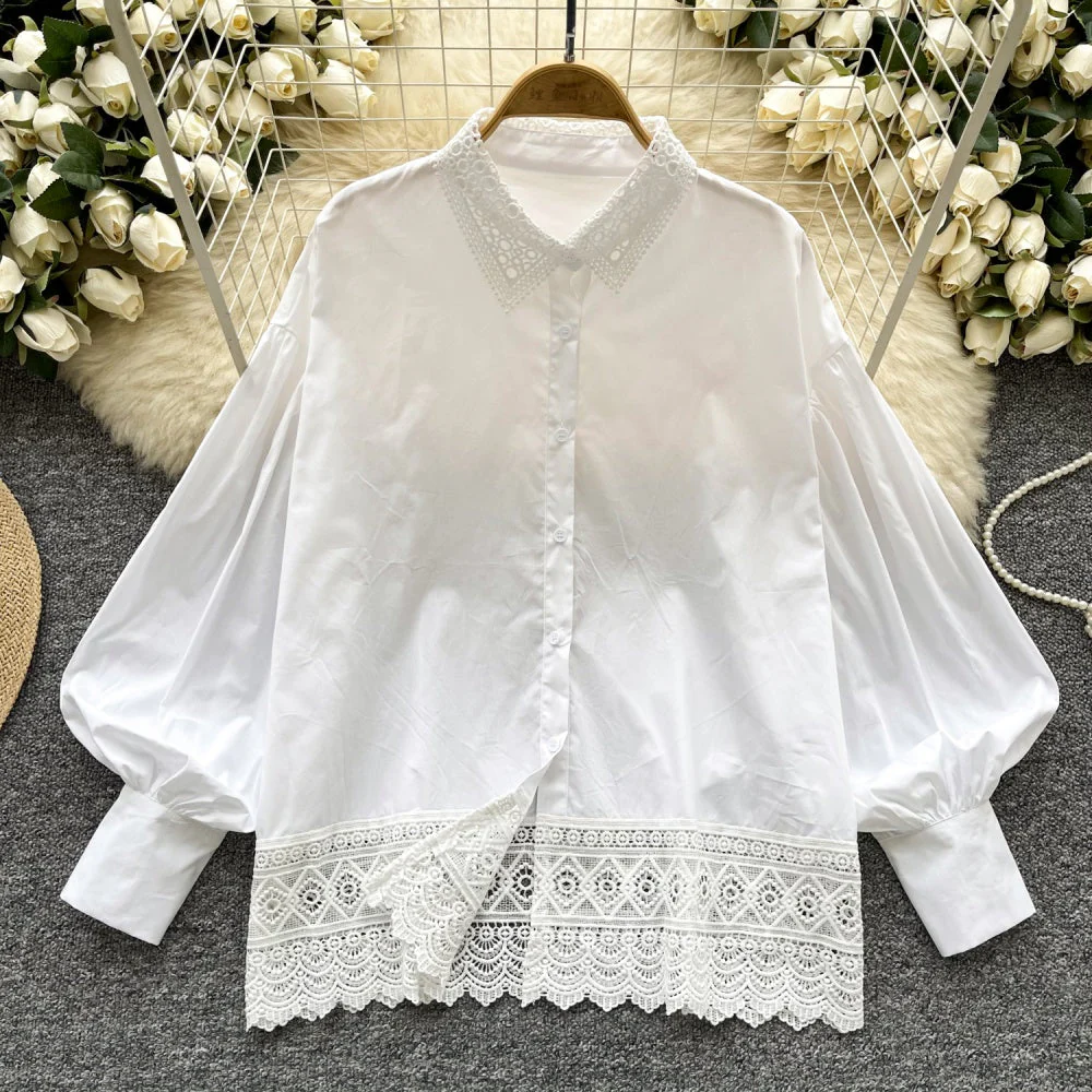 Danna Cotton Lace Shirt - Image 2