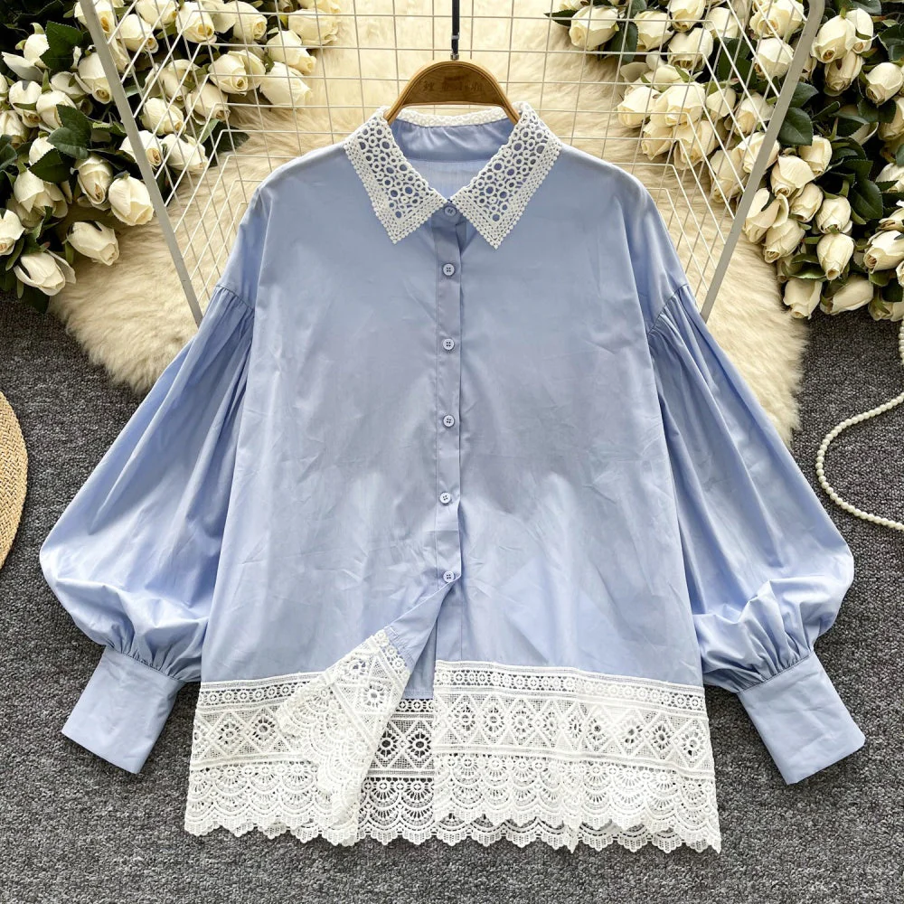 Danna Cotton Lace Shirt - Image 3