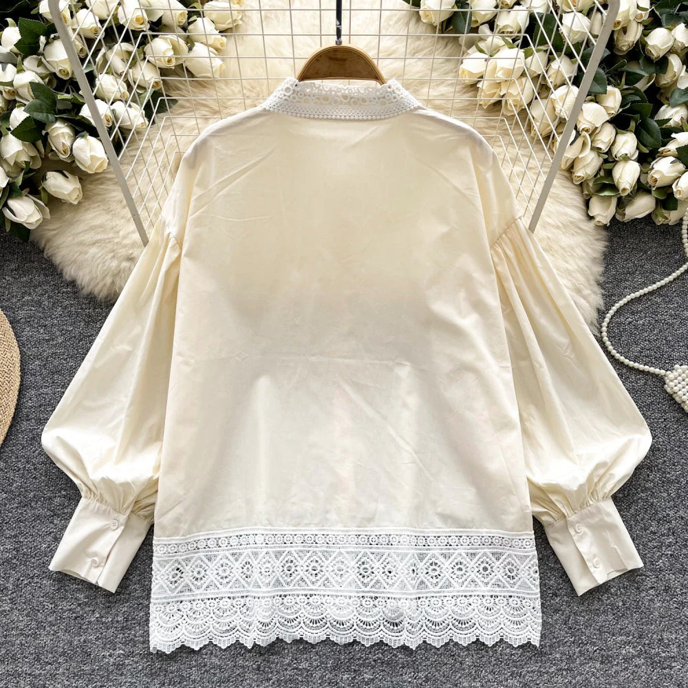 Danna Cotton Lace Shirt - Image 5