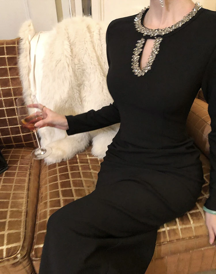 Daphne Embellished Neck Gown - Image 2