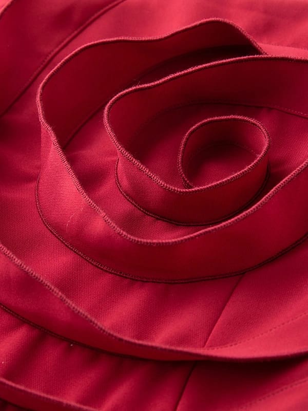 Daphne Rose Details Strapless Slit Midi Dress - Image 3