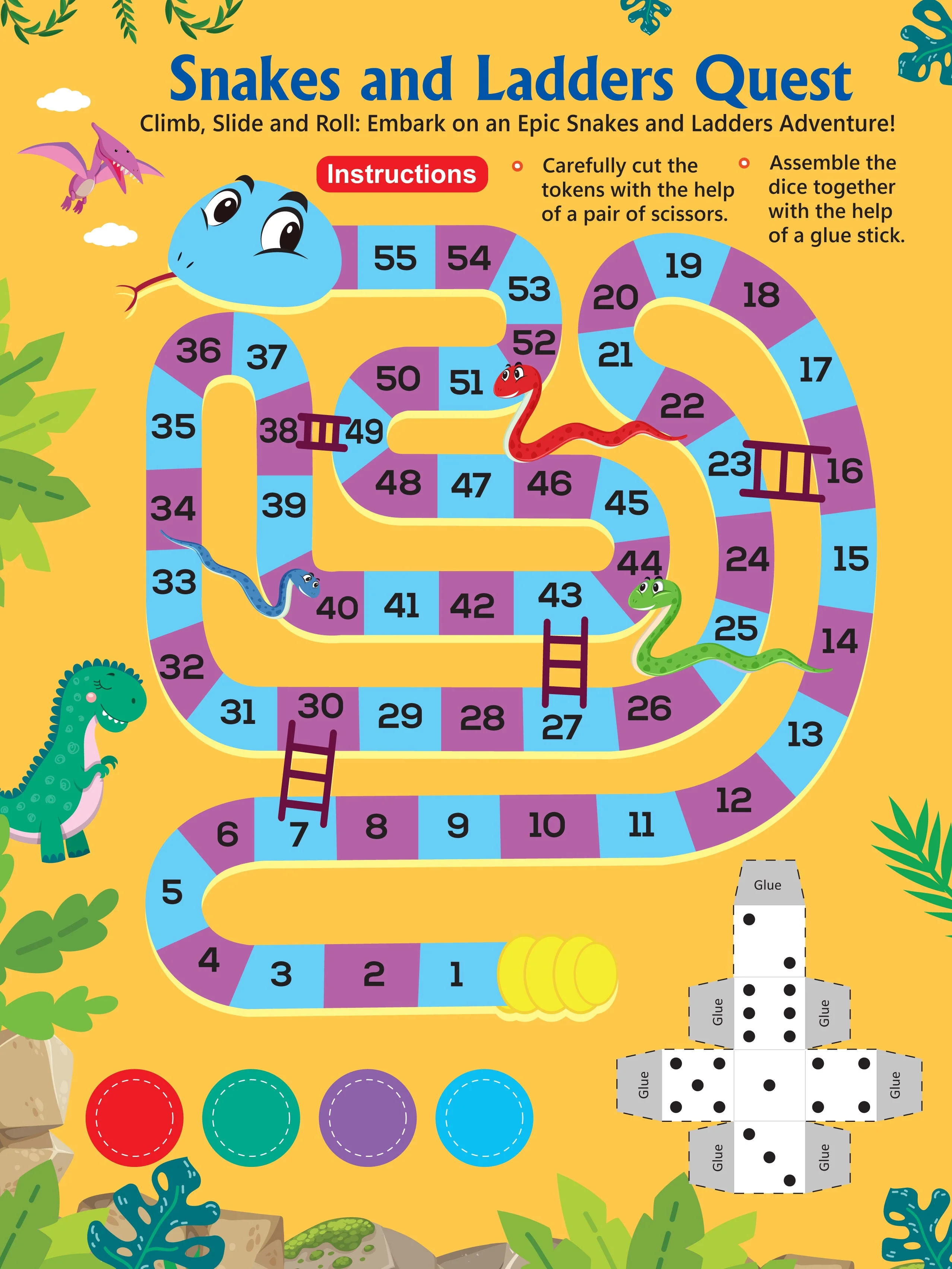 Daring Dino Scissors Skills Activity Book for Kids Age 4 - 7 years | With Child- Safe Scissors, Games and Mask - Image 12