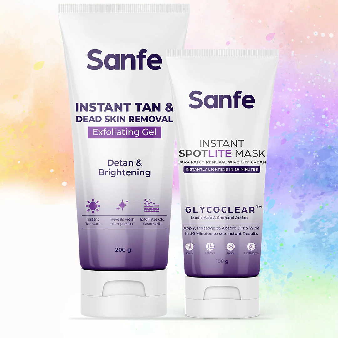 Dark Spots Eraser Combo - Instant Spotlite Mask & Instant Tan & Dead Skin Removal Gel - Image 7