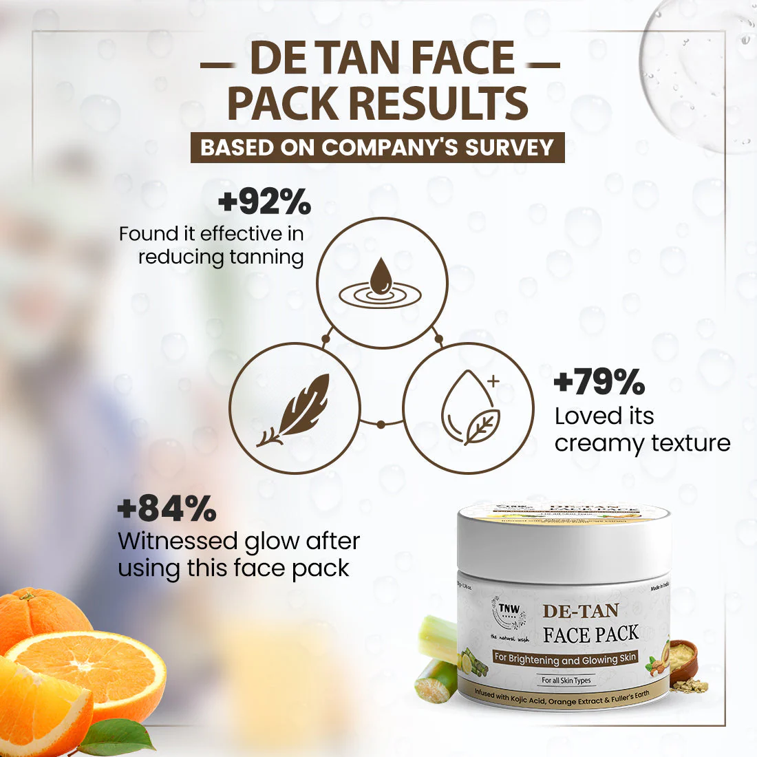 DE-Tan Face Pack for Glowing & Radiant Skin. - Image 5