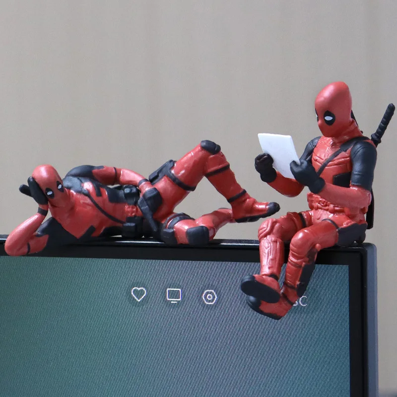 Deadpool 3-Piece Collectible Figurine Set – Car & Home Decor - Image 9