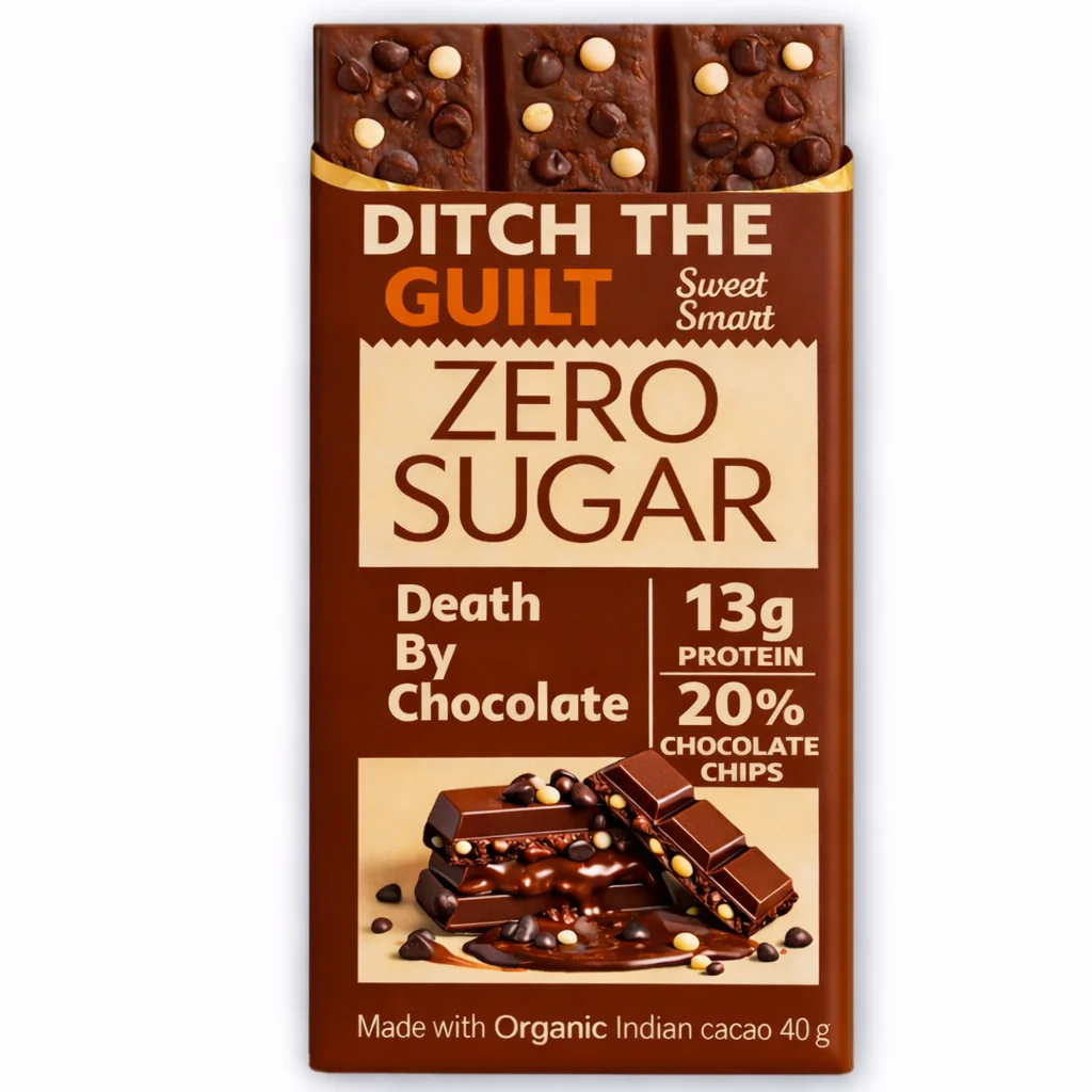 Death by chocolate • 13g Protein • Sugar Free High Protein Chocolates • 40g