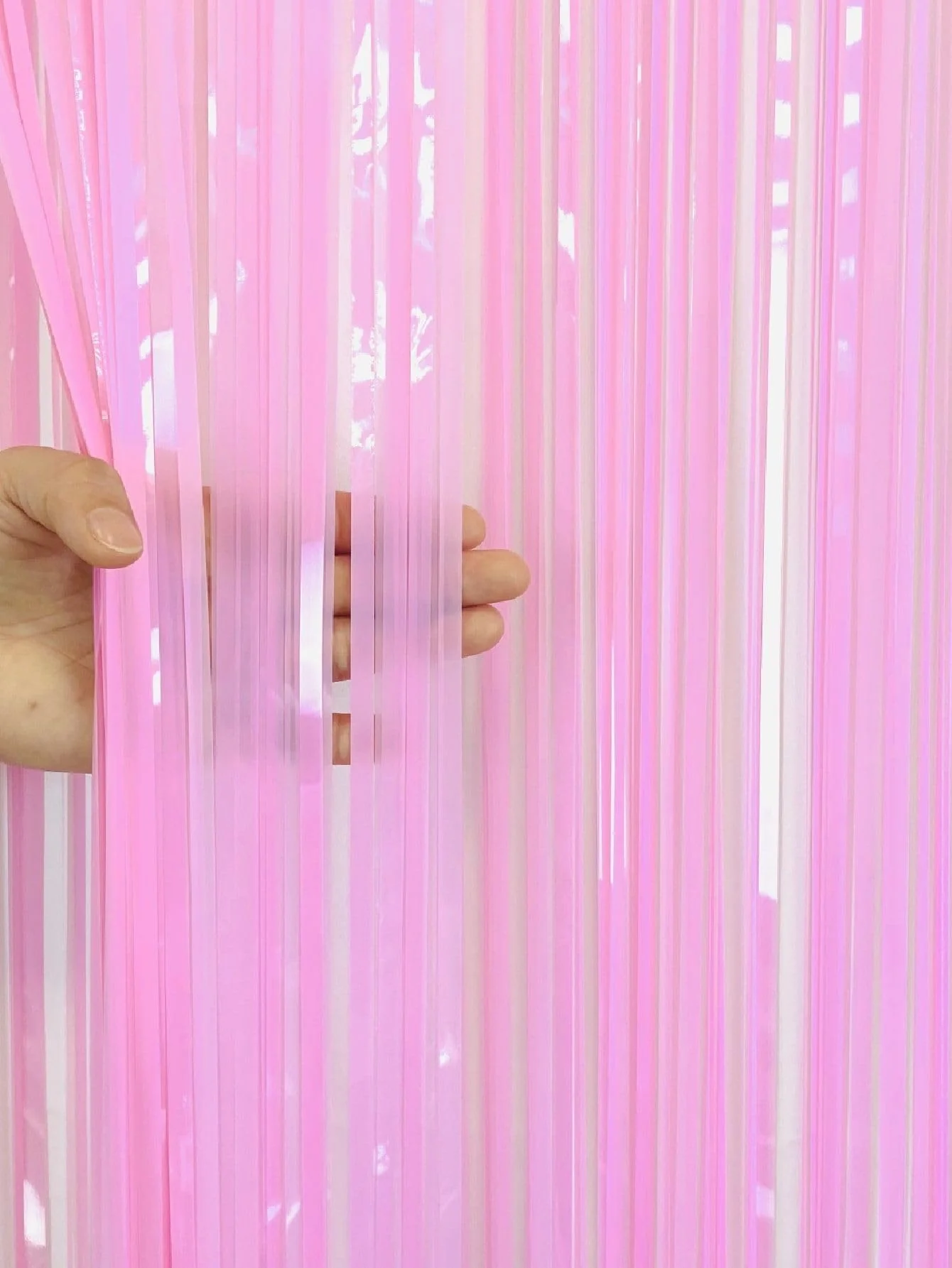 Decorate your party with Pink Fringe Curtains - Image 4