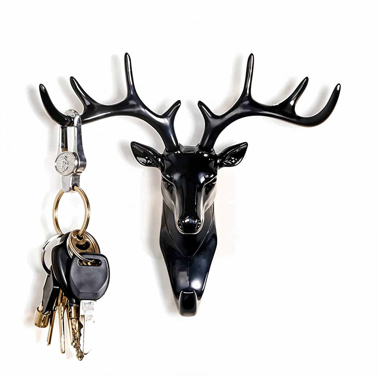 Decorative Deer Head Adhesive Wall Hook Hanger - Image 7
