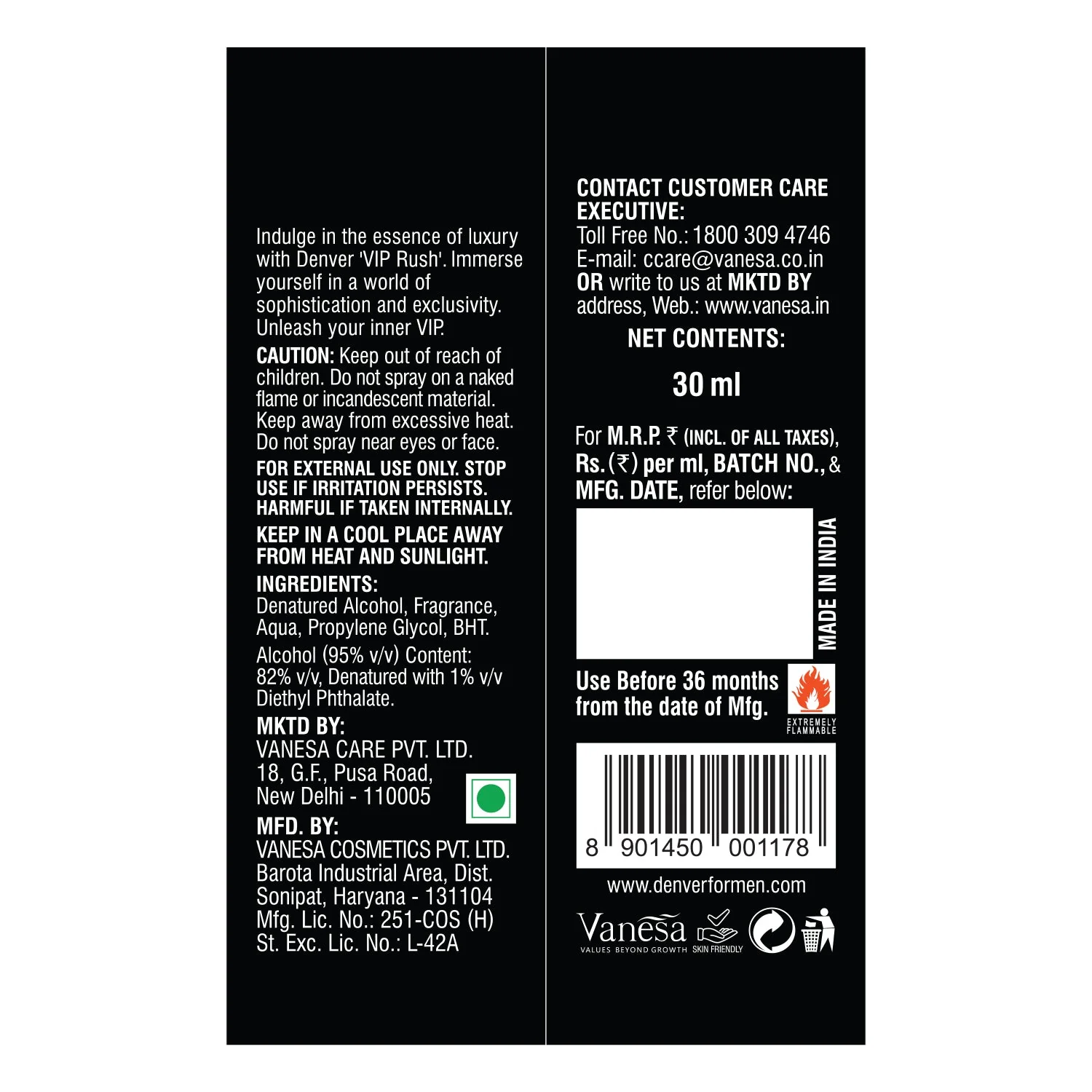 Denver Pack of 3 Perfumes (Mogul + Chief + VIP Rush) - 30ml Each - Image 4