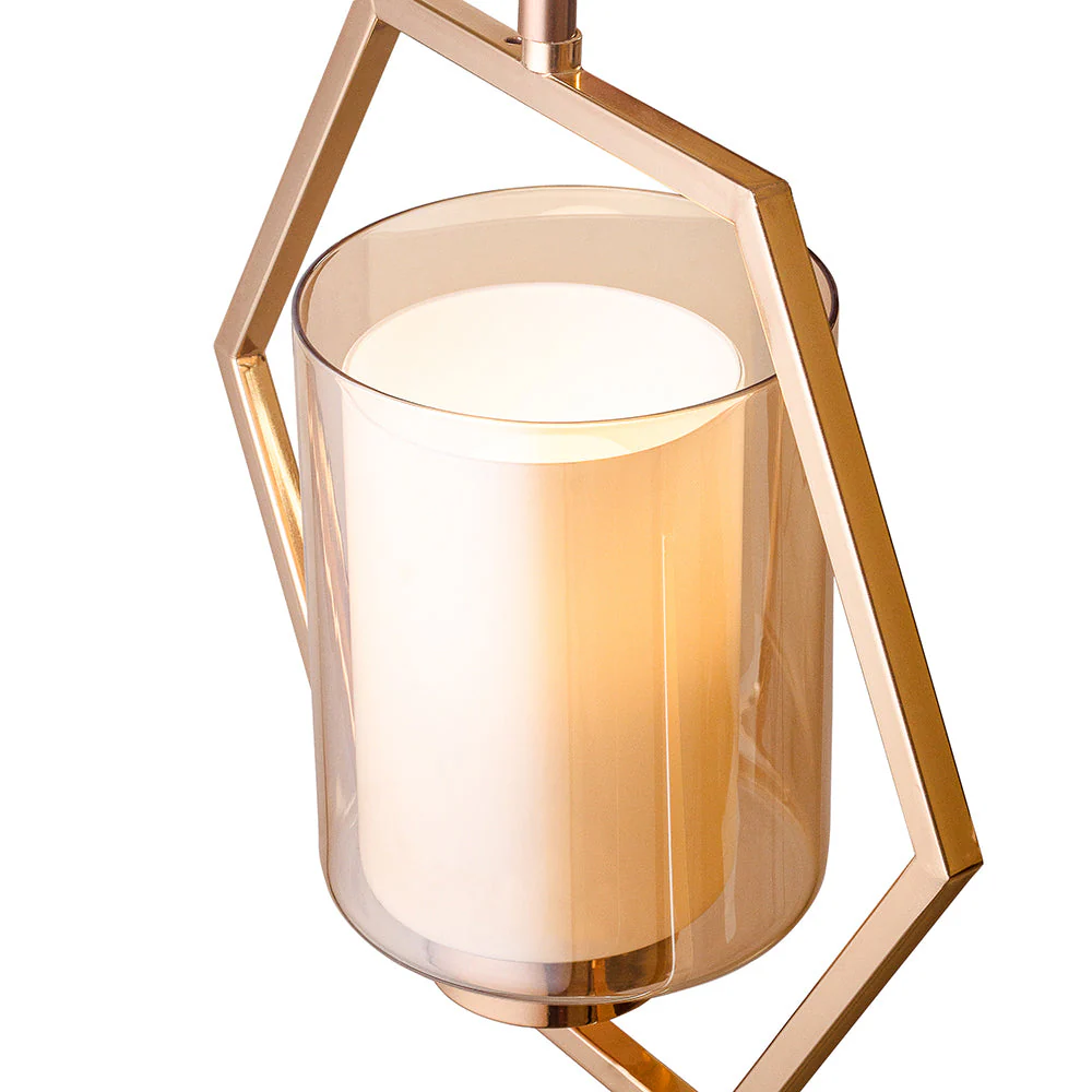 Designer Glass Metal Pendant Lighting - Image 5