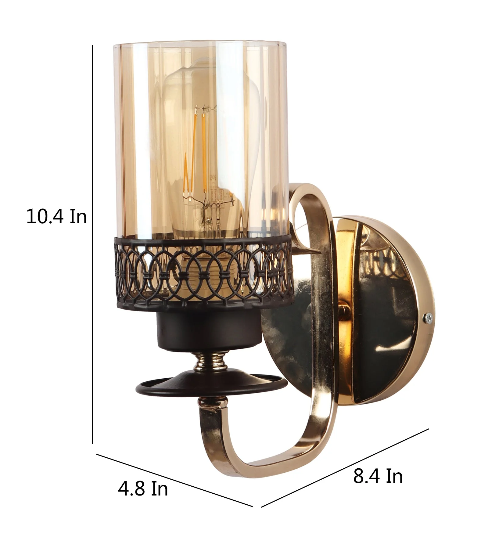 Designer Lighting Wrought Iron Rustic Finish Wall Light - Image 3