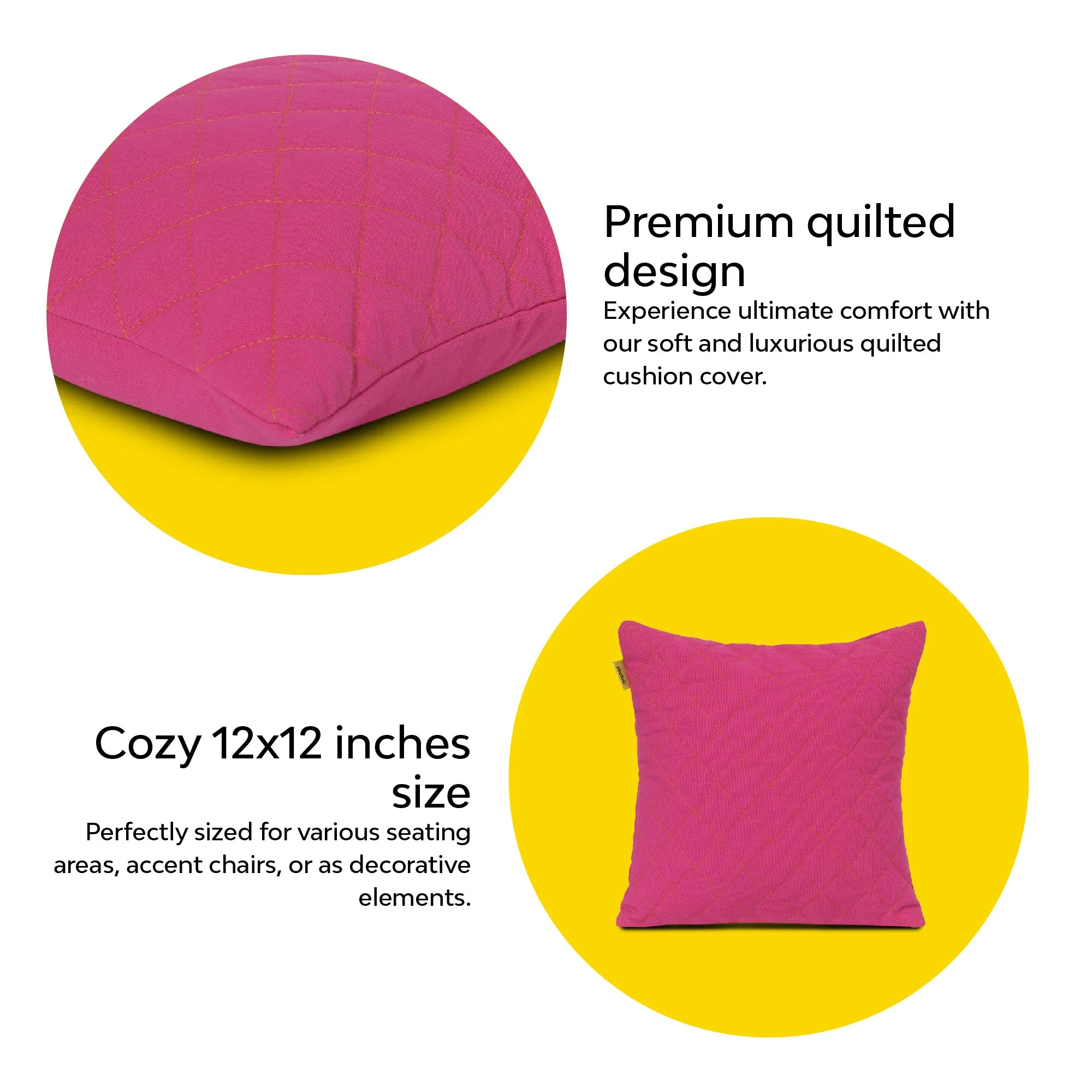 Diamond Quilted Cushion Cover - Image 16