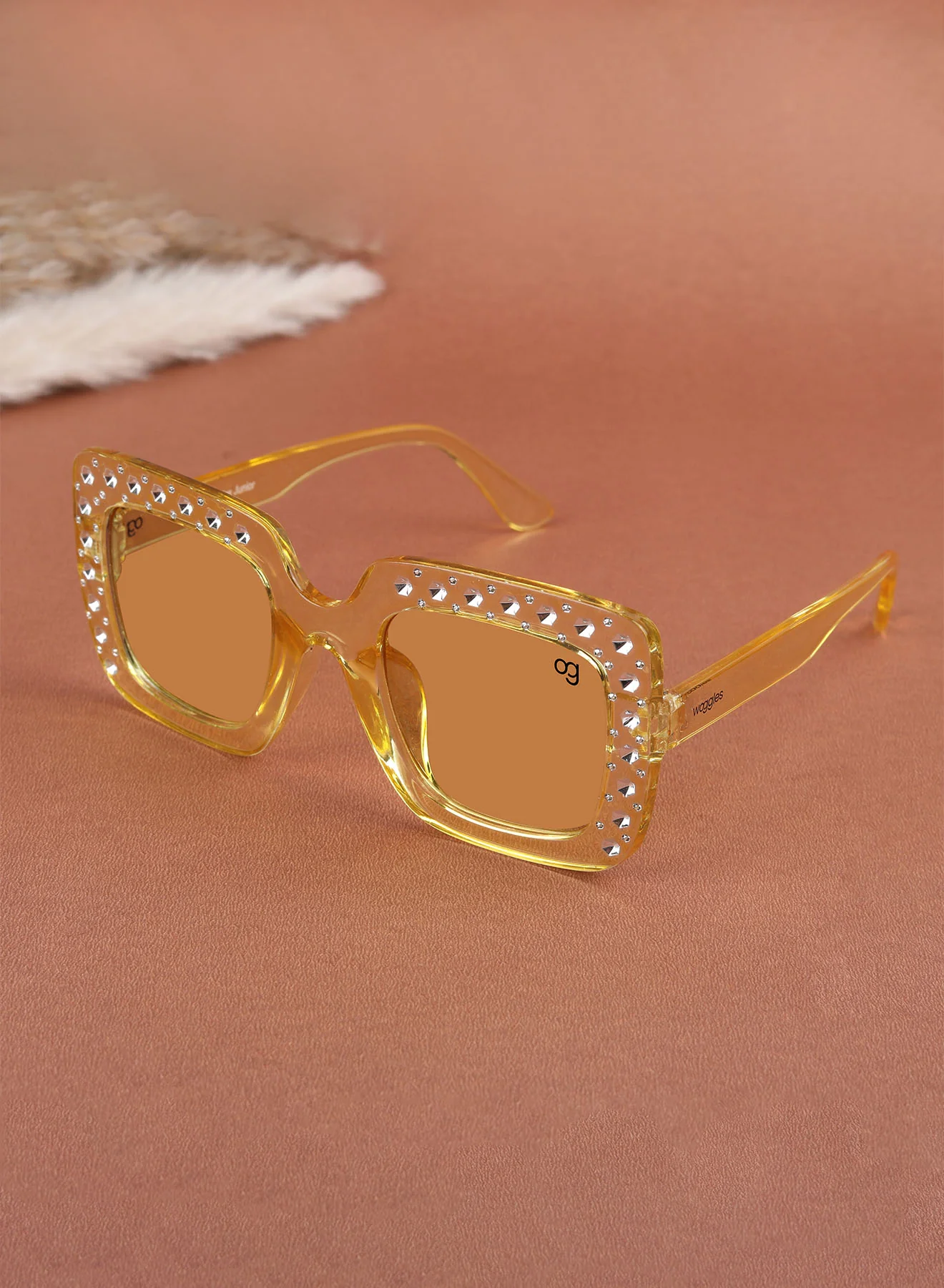 Diana Blue Kids Square Sunglases - Image 7
