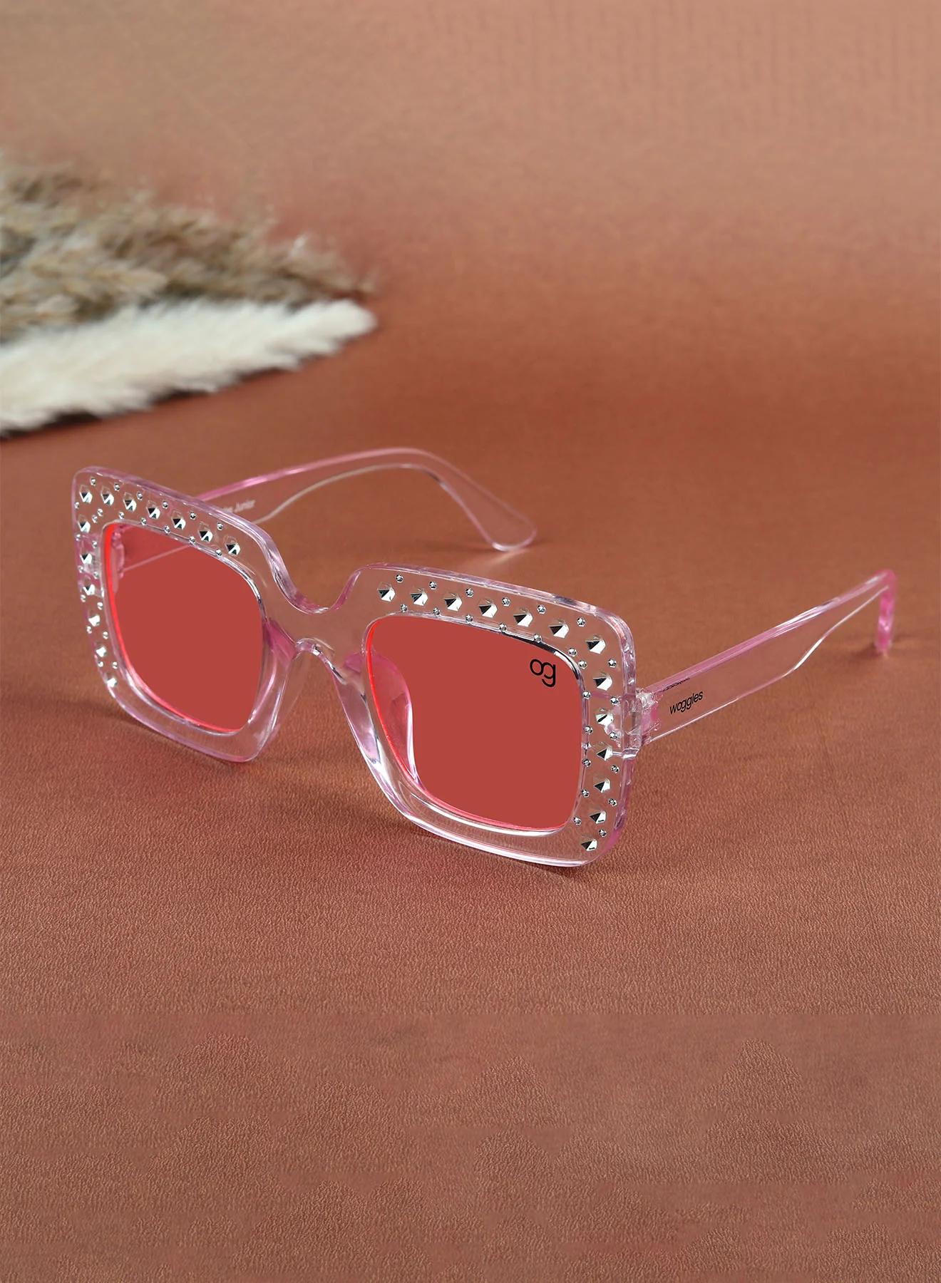 Diana Blue Kids Square Sunglases - Image 8