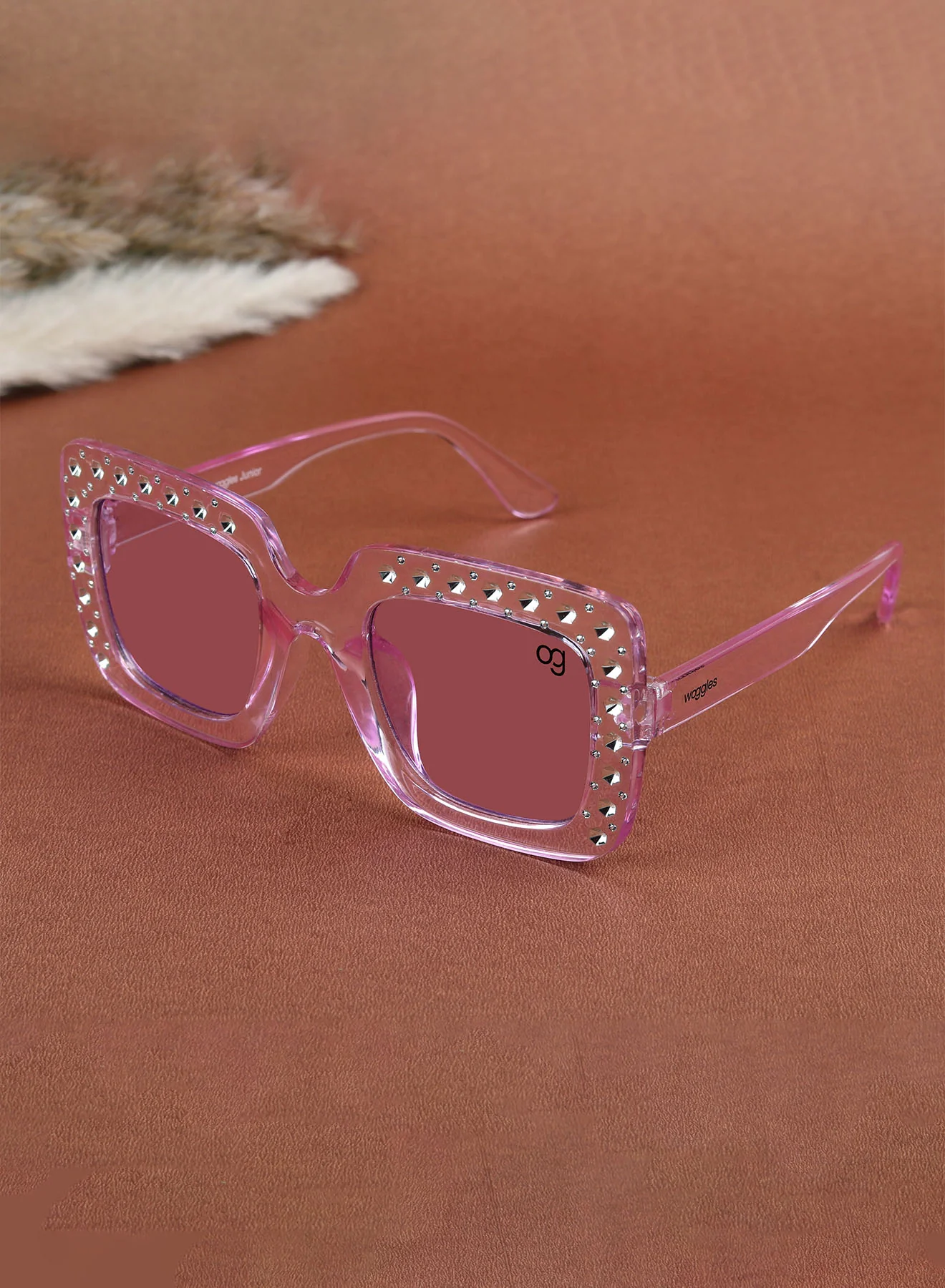Diana Blue Kids Square Sunglases - Image 9