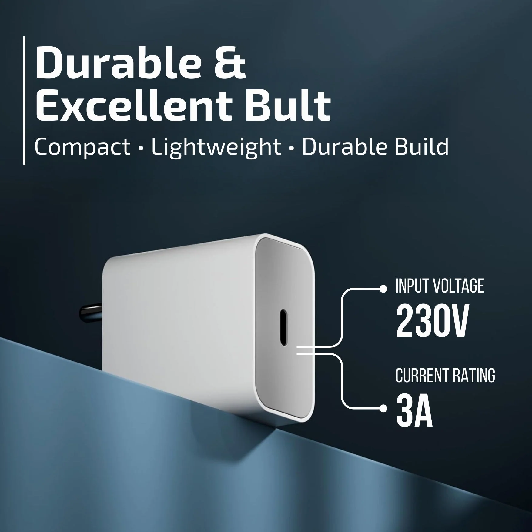 Digimate 20W Charger with Lightning Cable Compatible with iPhone 14/14Plus/14Pro/14Promax 13/13Pro/13Promax (White)(DG-ADP-1004) - Image 5