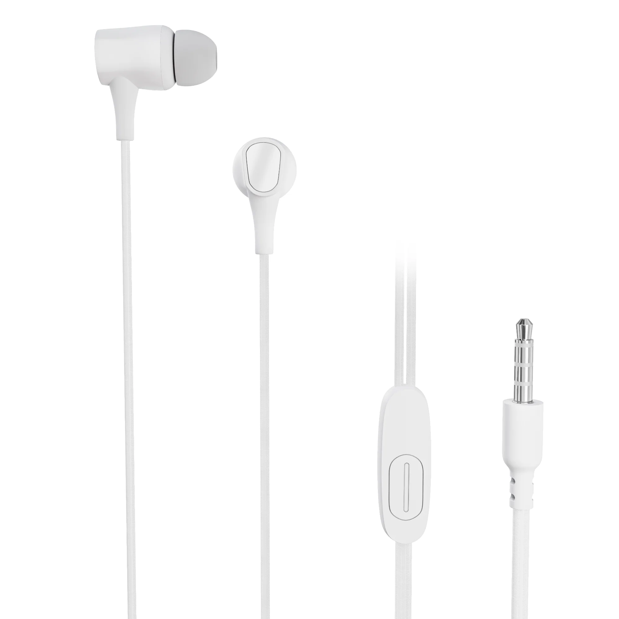 Digimate Jackbeat Wired Earphones with 3.5mm Jack, Tangle-Free Cable & In-Line Mic (DG-HF-1001, White) - Image 16