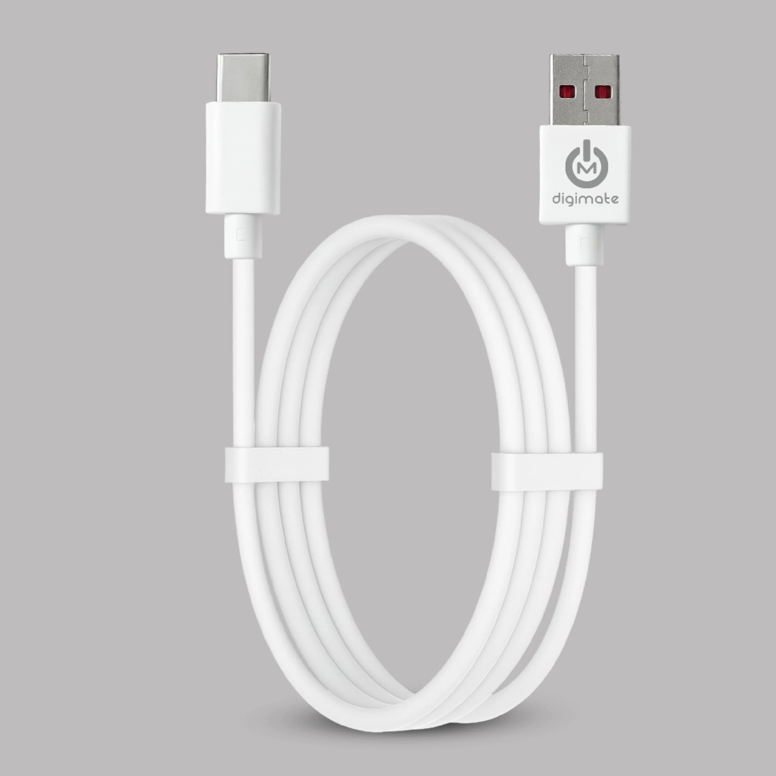 Digimate Raftarr USB to Type-C Fast Charging Cable, Up to 45W Support, TPE Tangle-Free Design (DG-DC-RAFTAAR-01-Type-C)
