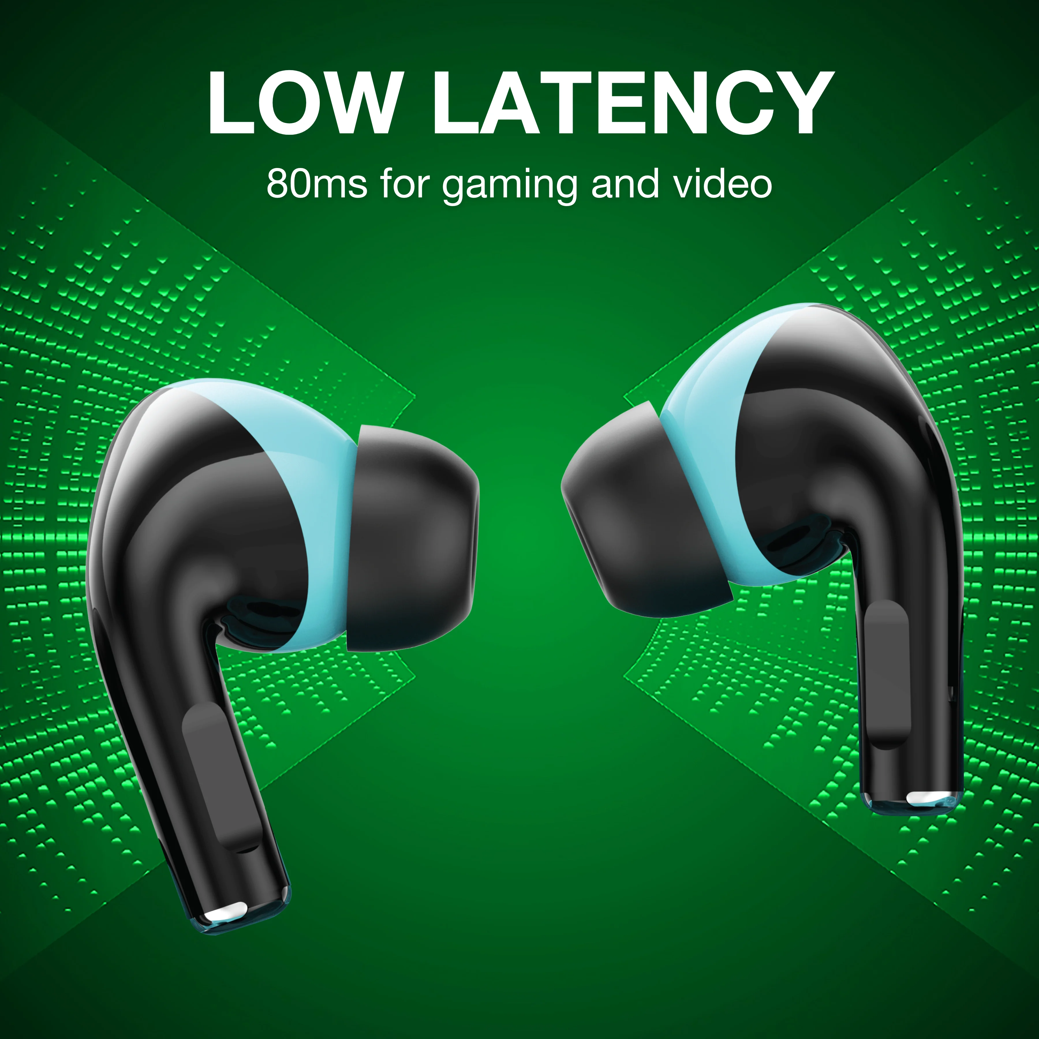 Digimate Sargam 120Hrs Playtime 5.0 Bluetooth Wireless Earbuds with Fast Charging, HD Dual Mic (DG-EB-Sargam-03-Black) - Image 9