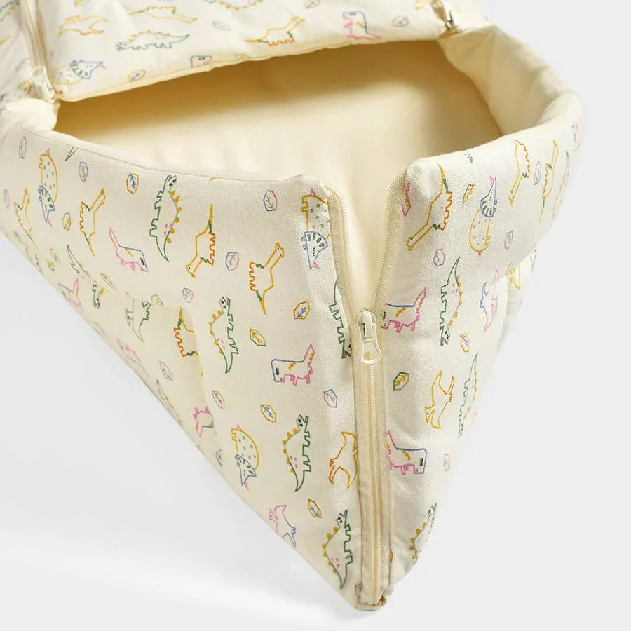 Dinomite Dino Printed Cream Baby Nest Bag - Image 5