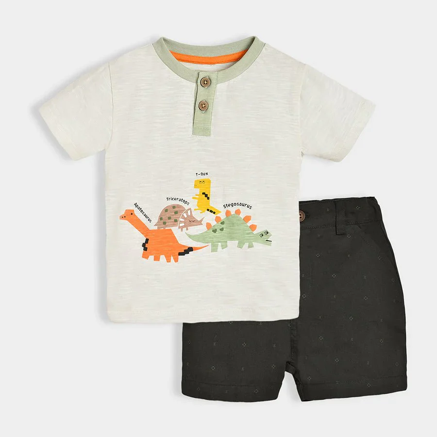 Dinomite Fossil Baby T-Shirt & Shorts Co-Ord Set