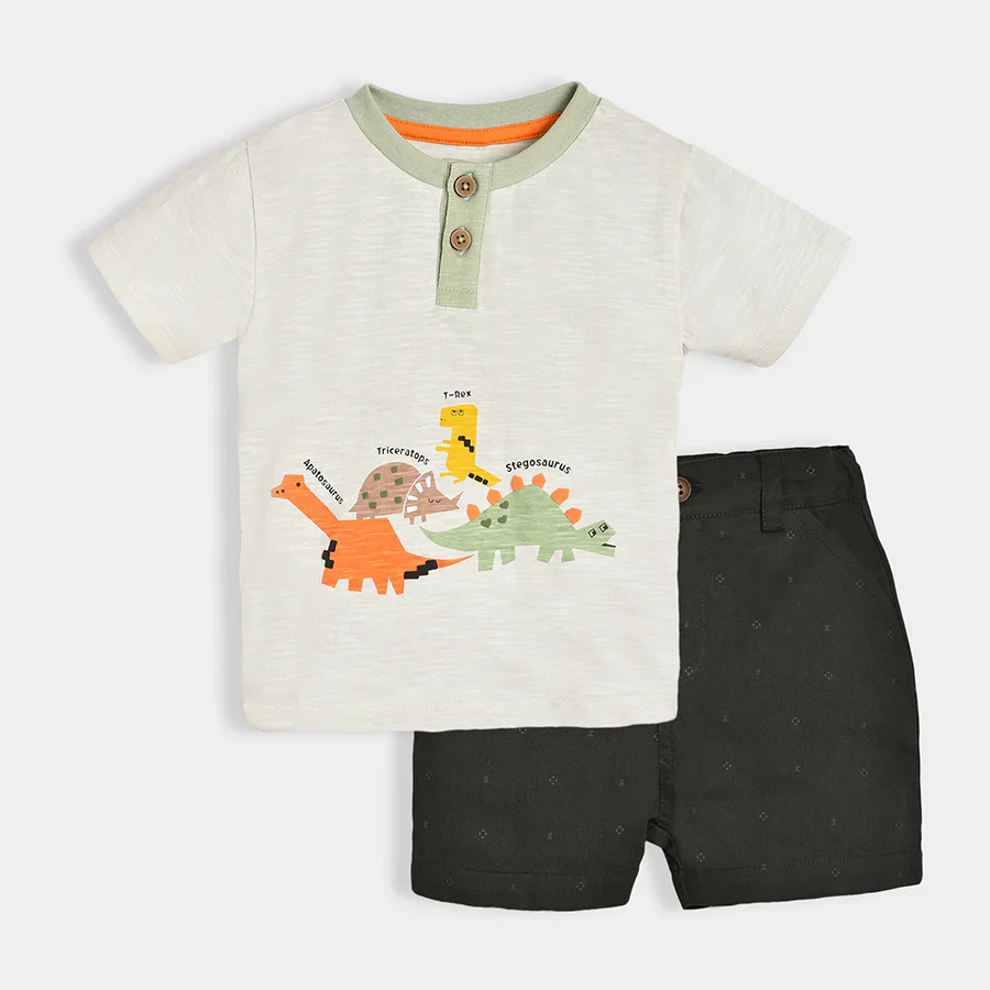 Dinomite Fossil Baby T-Shirt & Shorts Co-Ord Set - Image 2