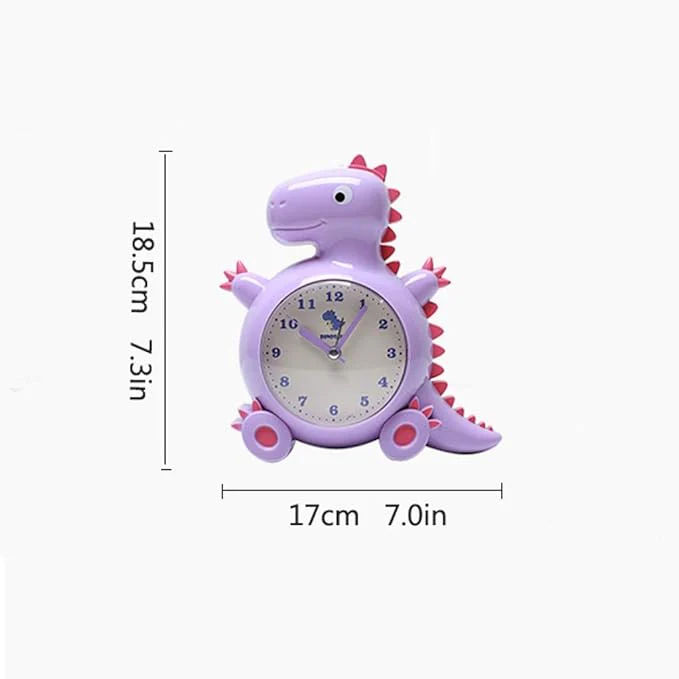 Dinosaur Shaped Alarm Clock For Kid's Bedroom Gift Living Room Decor 1pc - Image 2