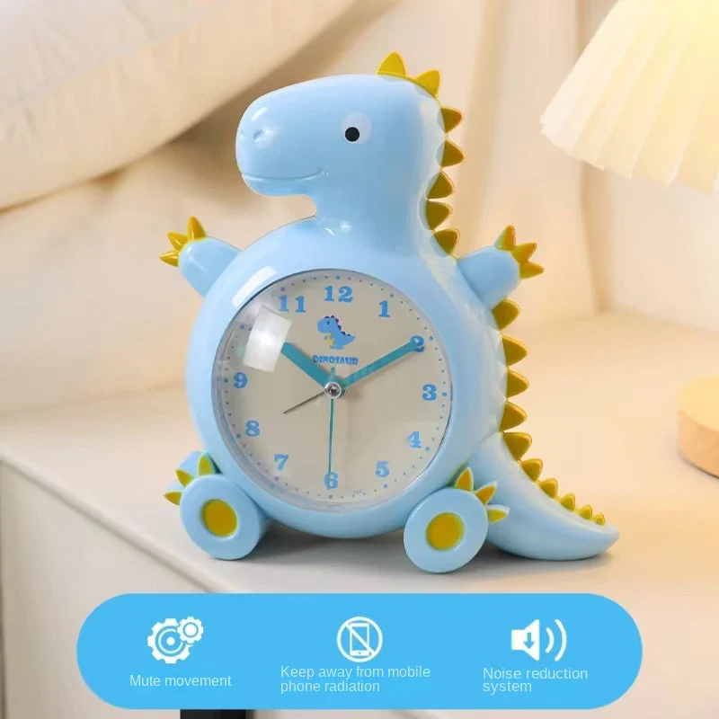 Dinosaur Shaped Alarm Clock For Kid's Bedroom Gift Living Room Decor 1pc - Image 5