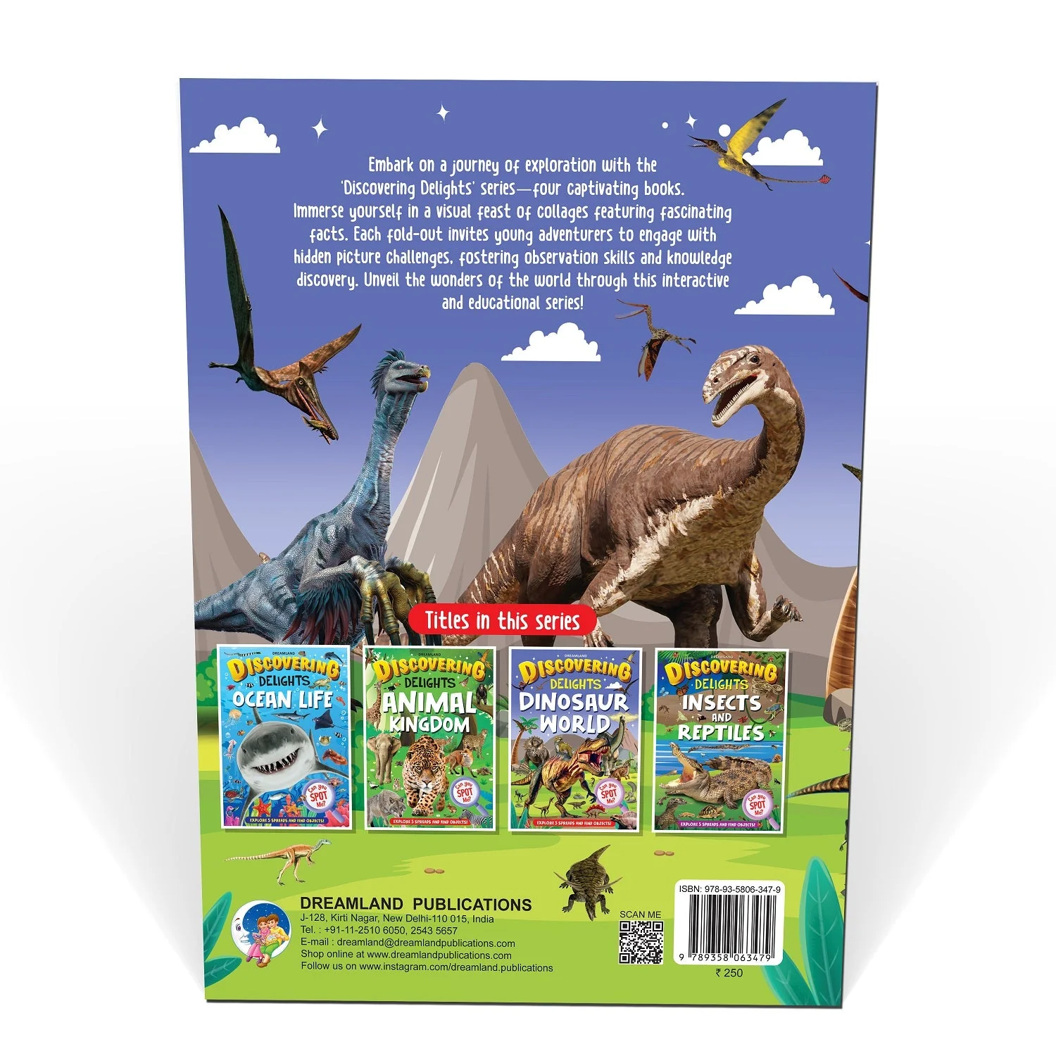 Dinosaur World Discovering Delights Flap Book for Kids Age 4 - 10 years - Image 6