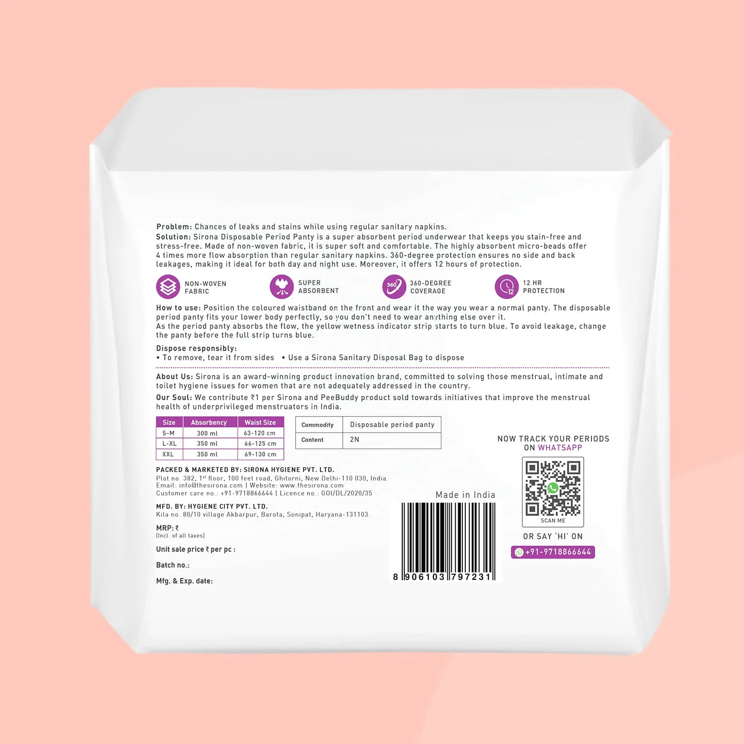 Disposable Period Panty L-XL (Pack of 2) - Image 10
