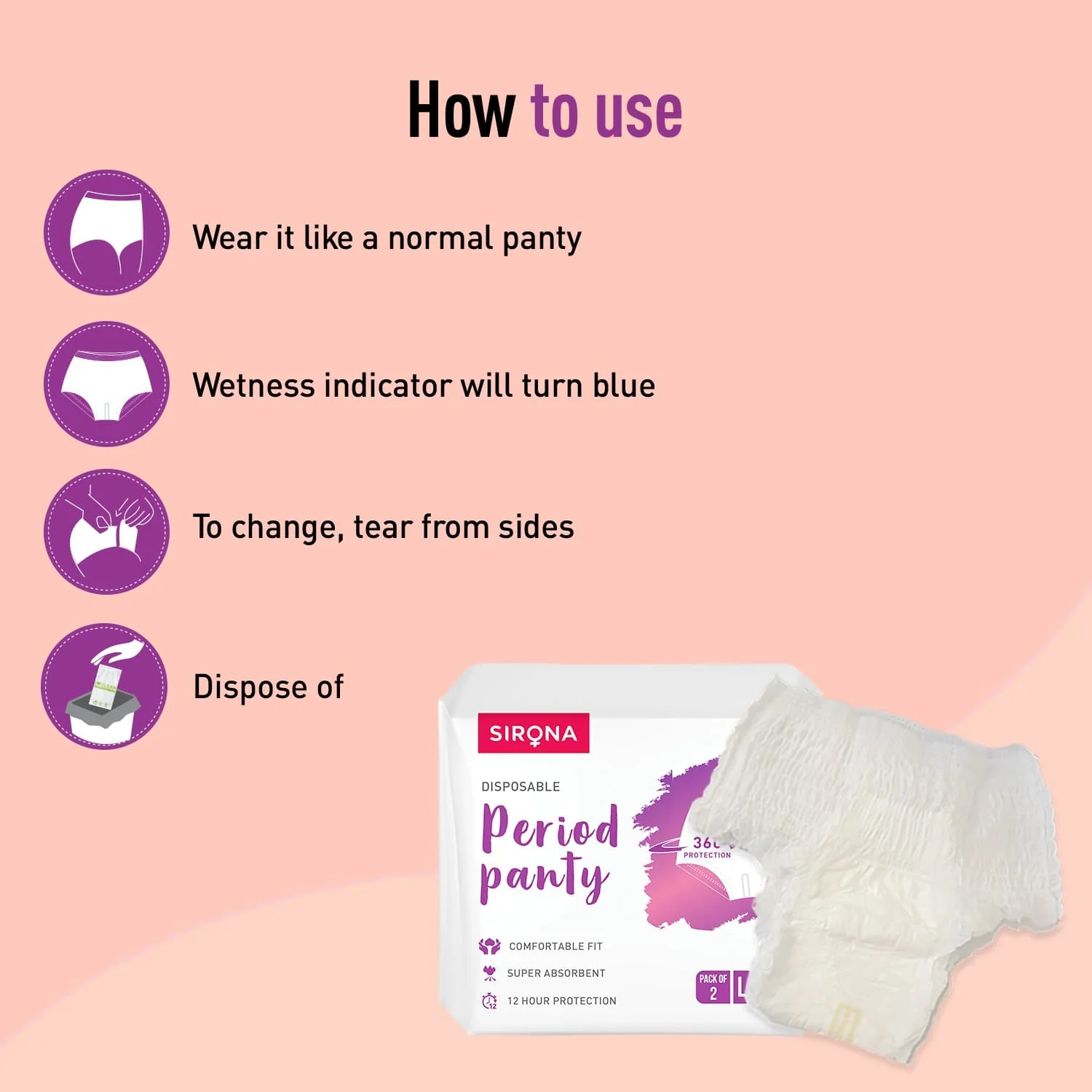 Disposable Period Panty L-XL (Pack of 2) - Image 7