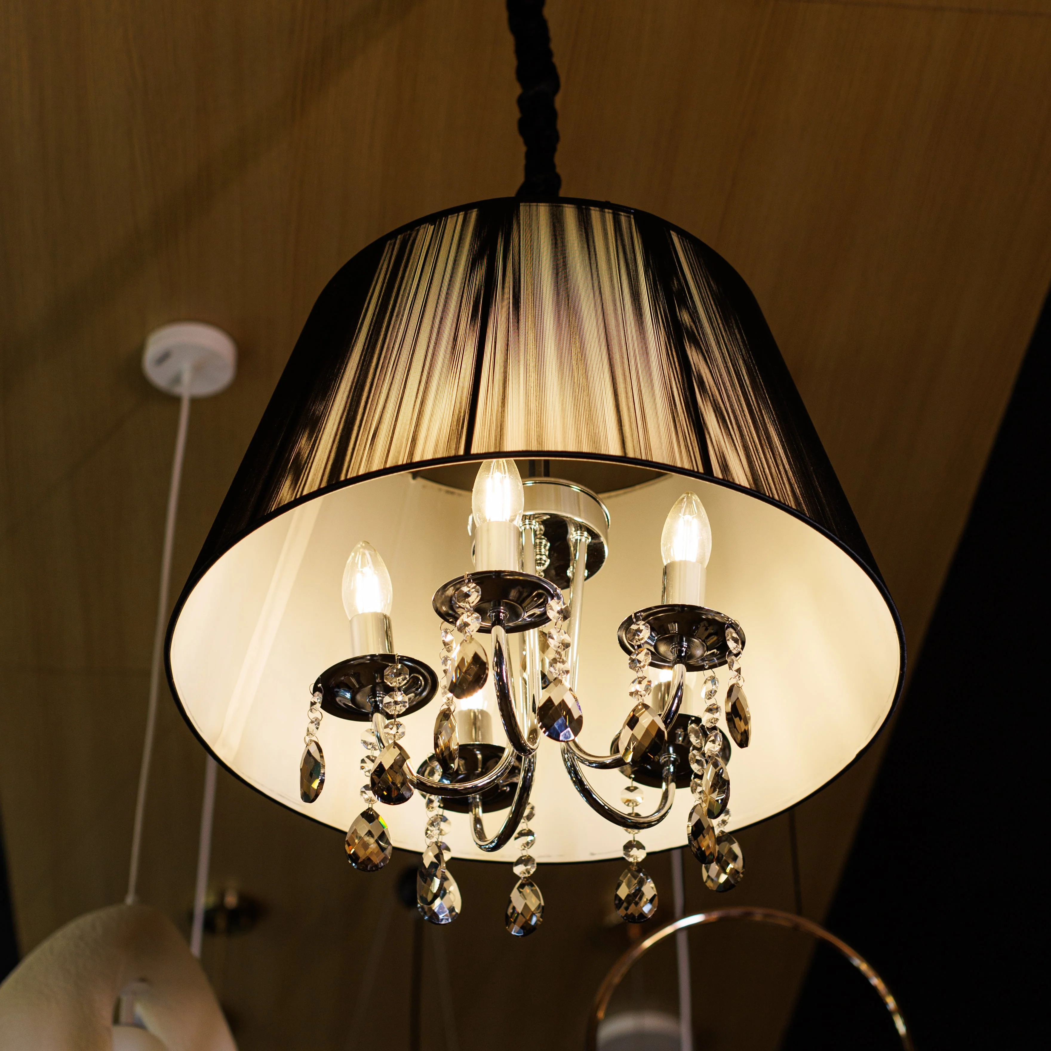 Distressed black Antique 5 Lights Candelabra Chandelierwishlist - Image 3