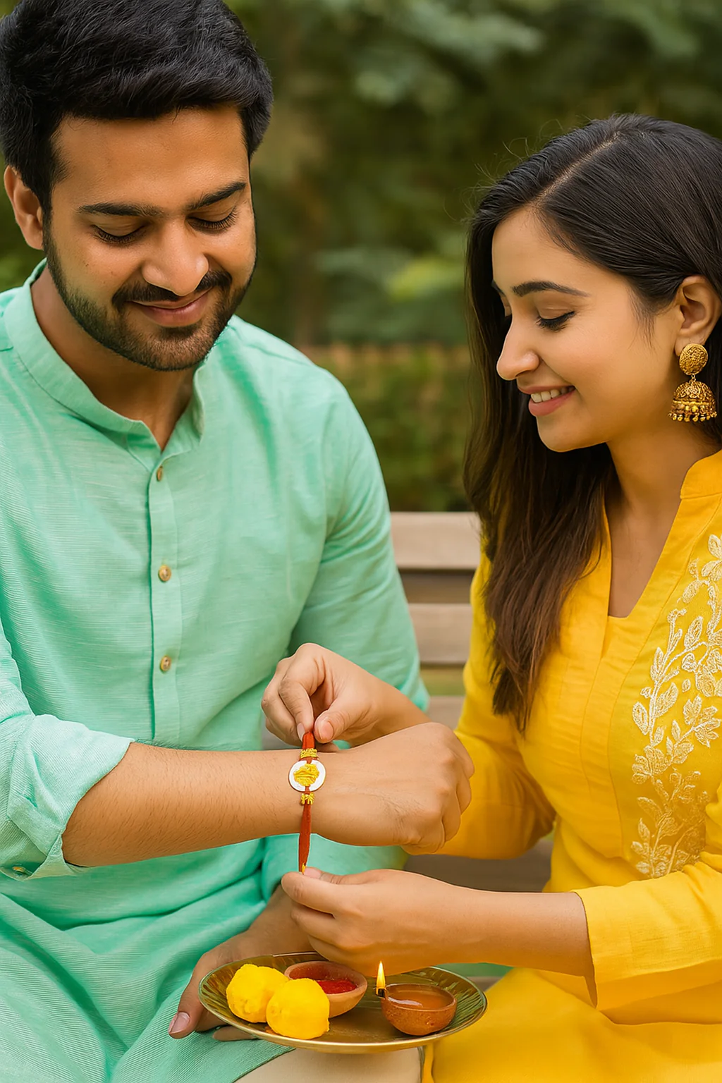 Divine Lotus Rakhi - Image 2