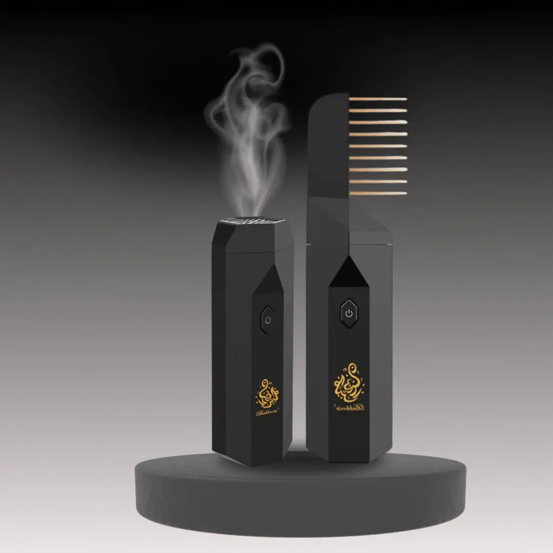 Divine: Rechargeable Bakhoor Natural Fragrance Comb & Electric Incense Diffuser for Hair, Aromatherapy, Meditation & Yoga