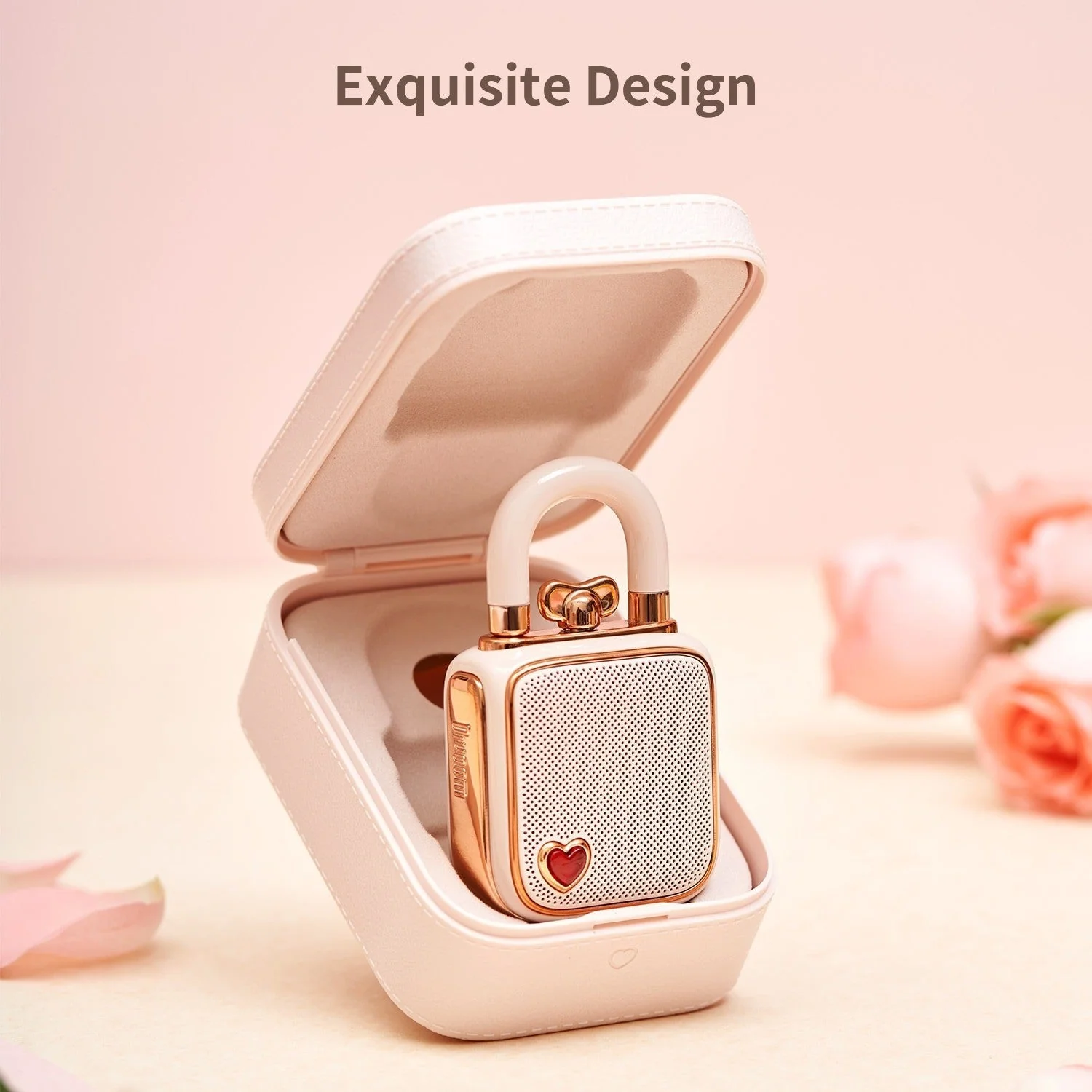 Divoom ® Love-Lock Bluetooth Speaker, Small Portable Music Box, Wireless Stereo Pairing Retro Soundbox, Cute Desktop Decoration - Image 3